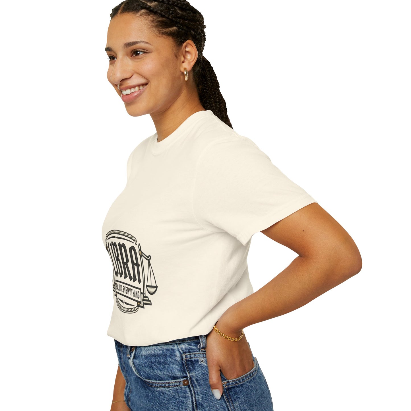 Libra Zodiac T-Shirt — "Balance Everything" Scales Design