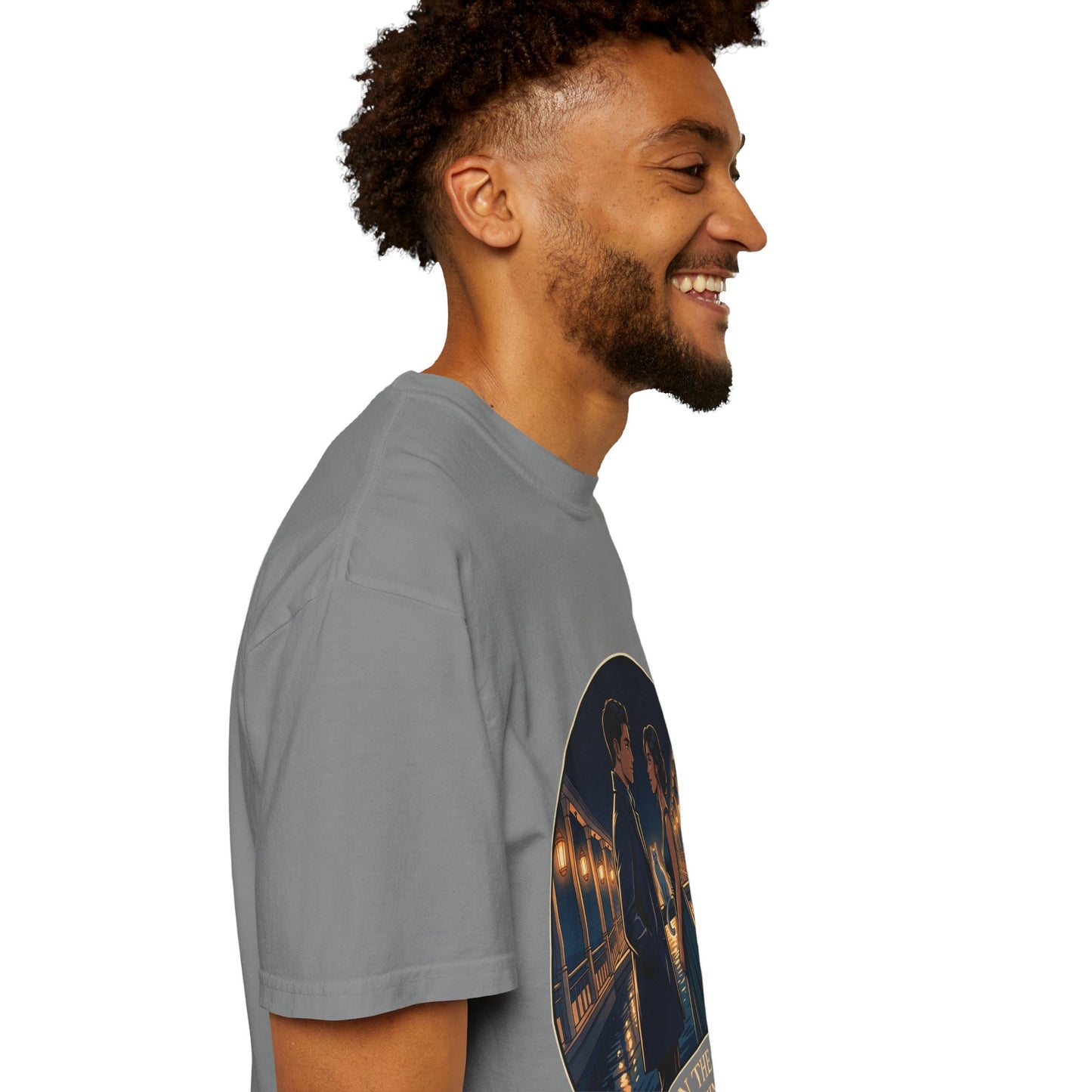 Romantic Night Stroll T-Shirt — "Even in the Quiet... We Shine" Graphic Tee