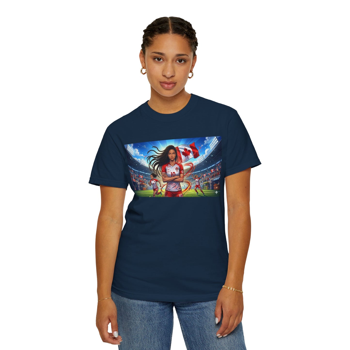 Soccer Star Canada T-Shirt — Women’s Team Jersey Graphic