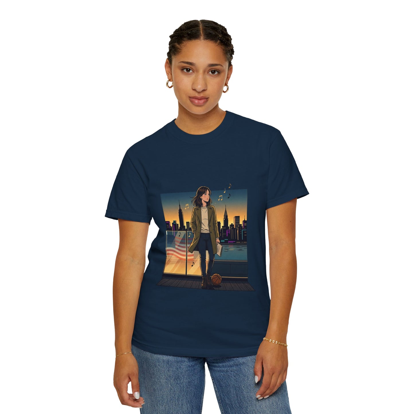 GLOBAL ENERGY: HER CITY, HER STORY— City Sunset Graphic T-Shirt