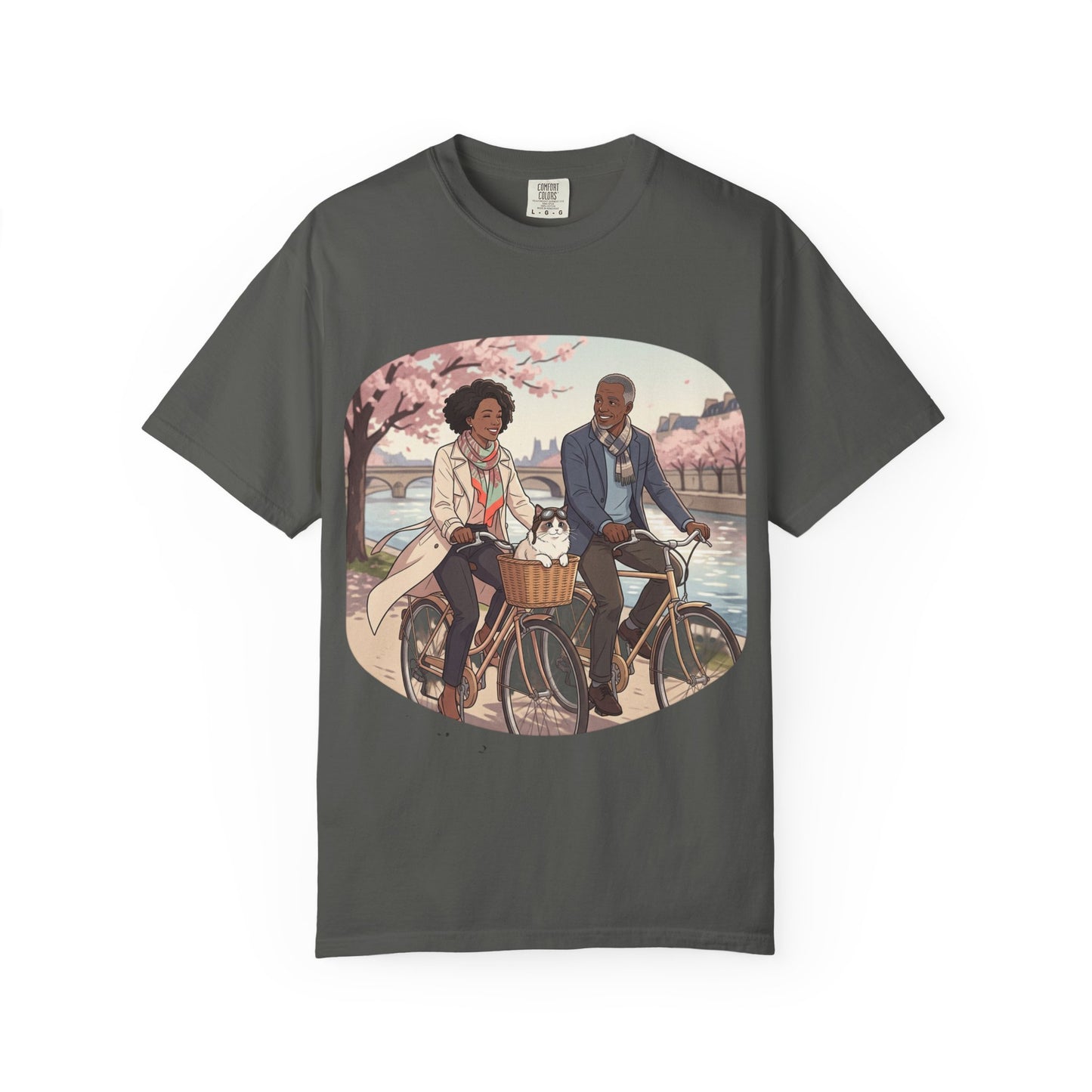 Couples Cherry Blossom Bike Ride T-Shirt