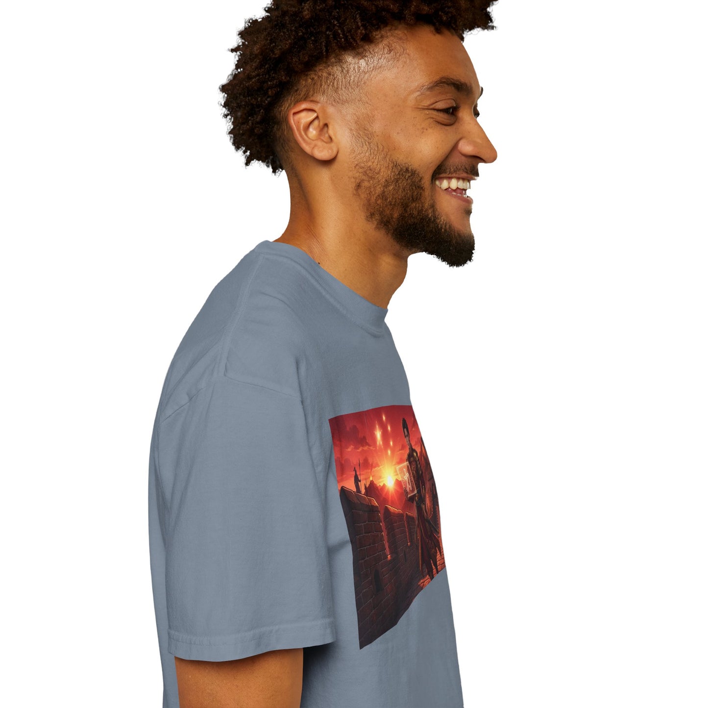 Scout Regiment Sunset T-Shirt — Anime Military Wall Scene