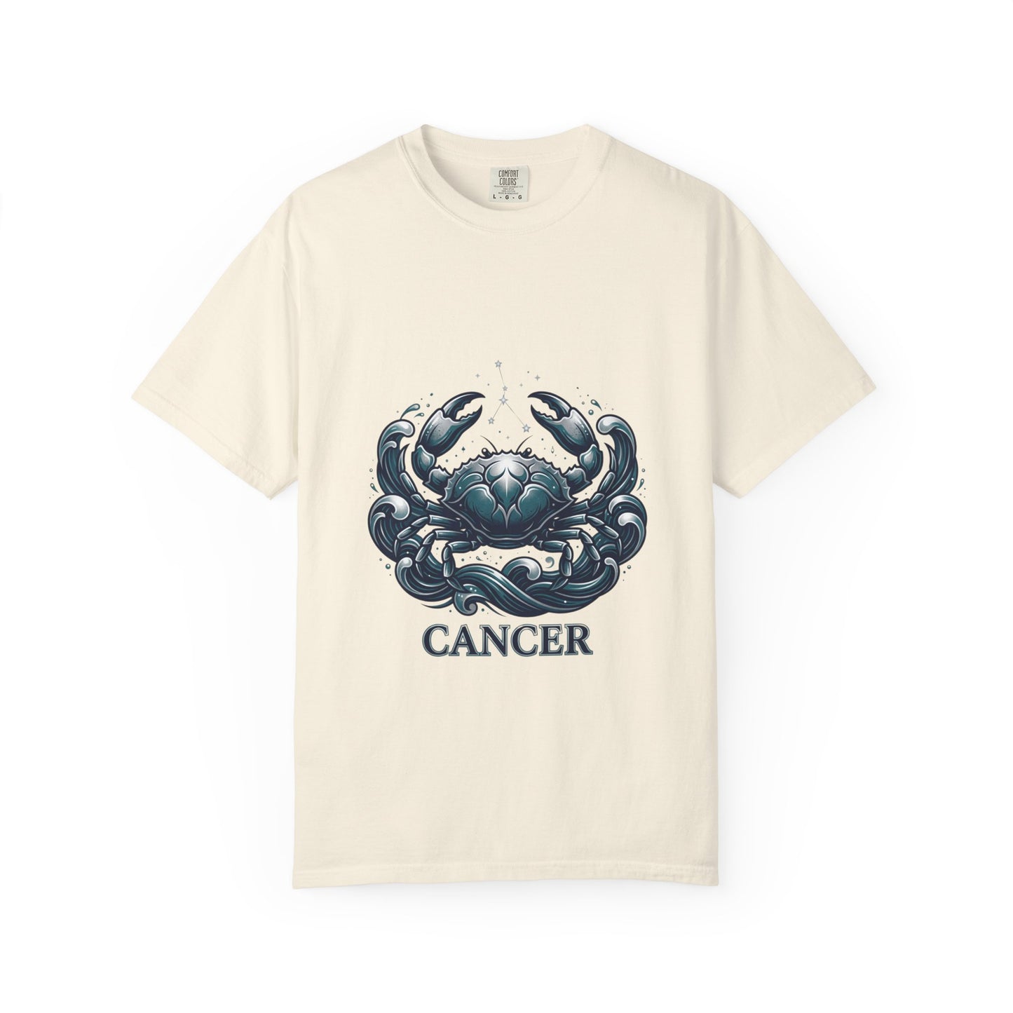 Cancer Zodiac T-Shirt — Stylized Crab Astrological Tee