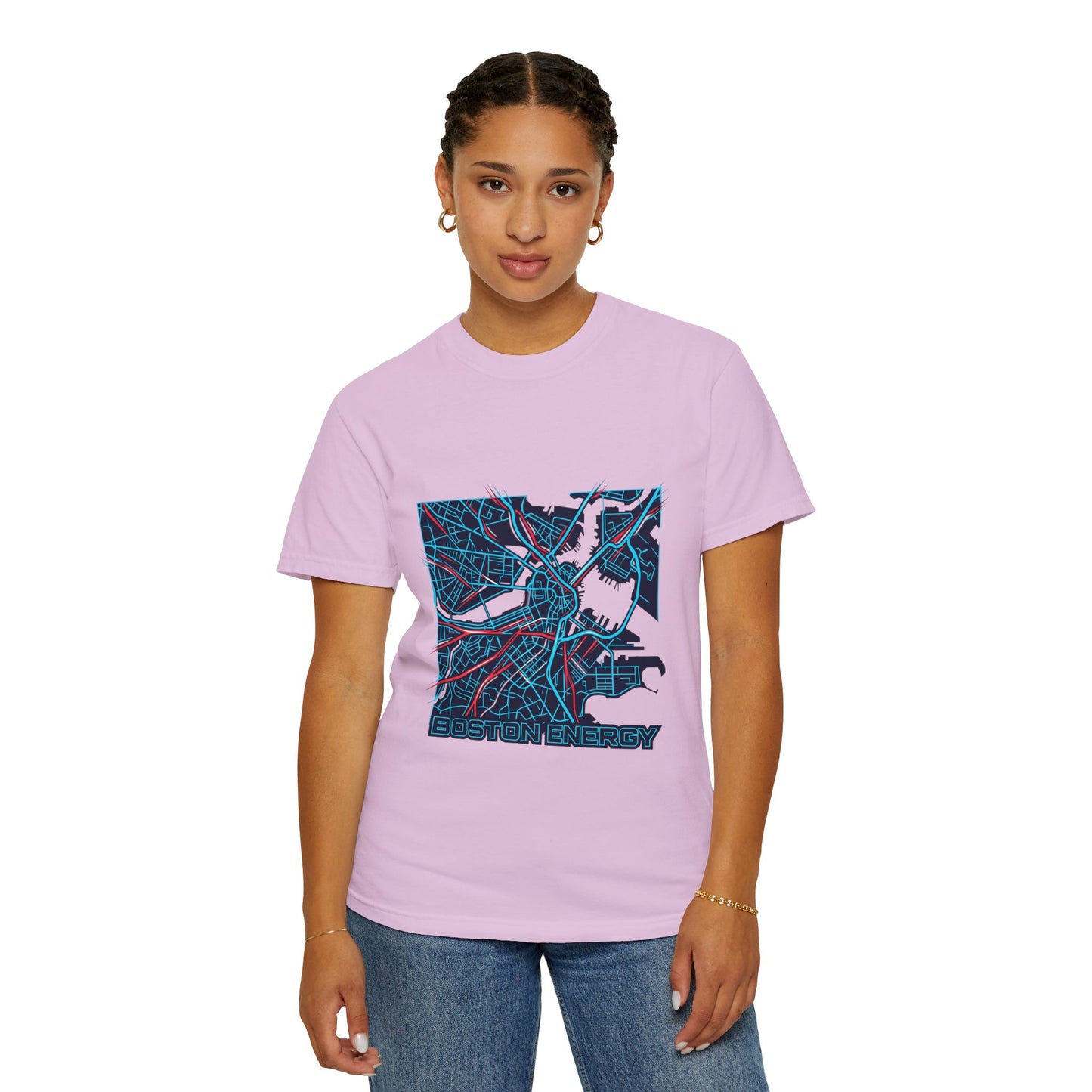 Boston Energy Map T-Shirt — City Map Graphic Tee