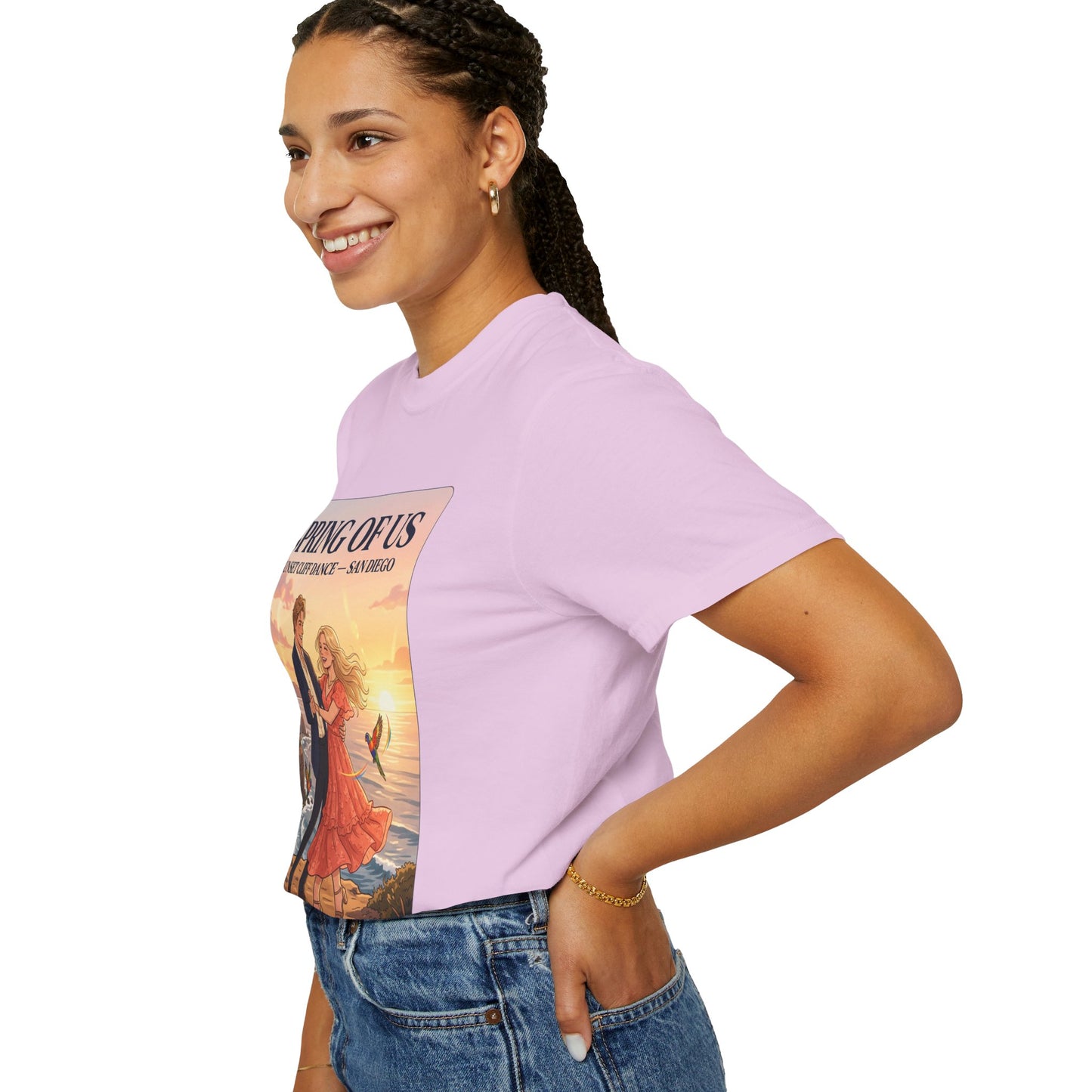 Spring of Us T‑Shirt — Sunset Cliff Dance San Diego Vintage Romance Tee