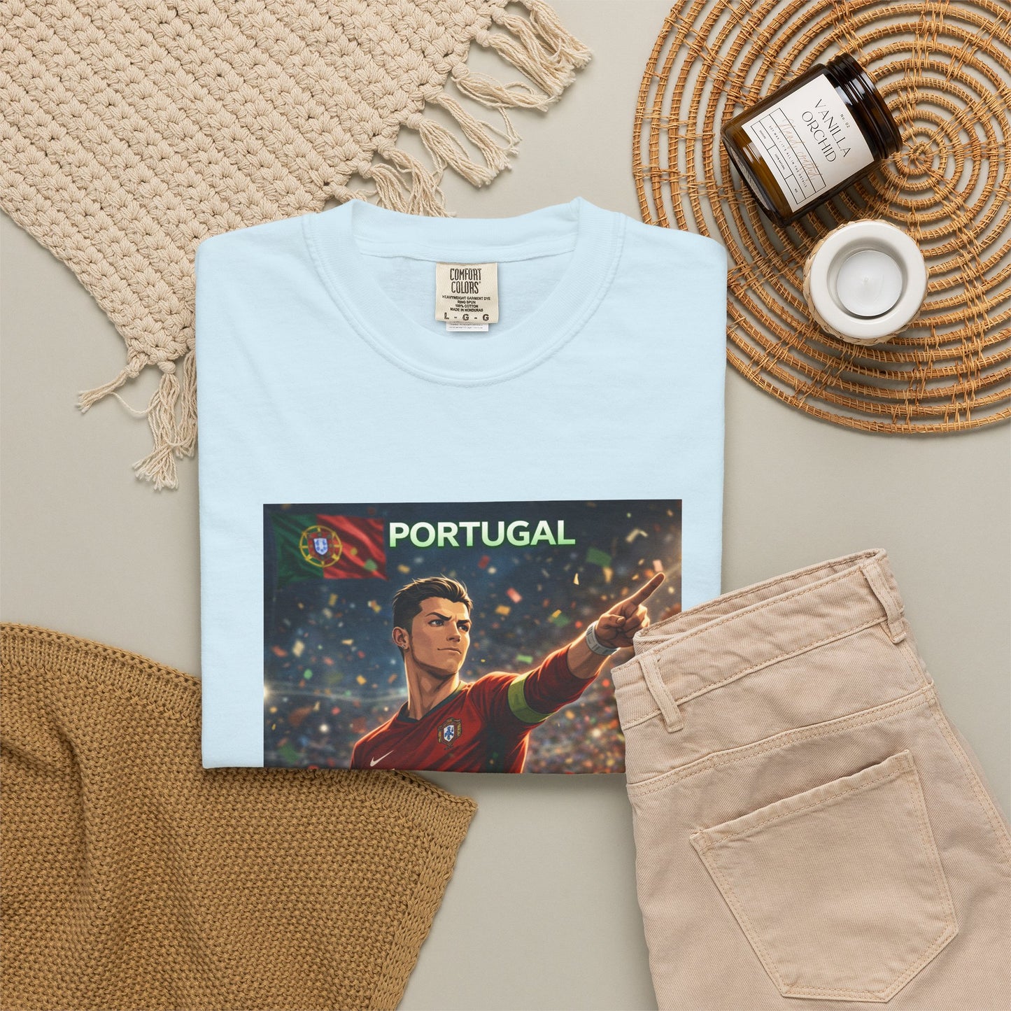 Portugal Soccer Poster T-Shirt — Cristiano Ronaldo Tribute Tee