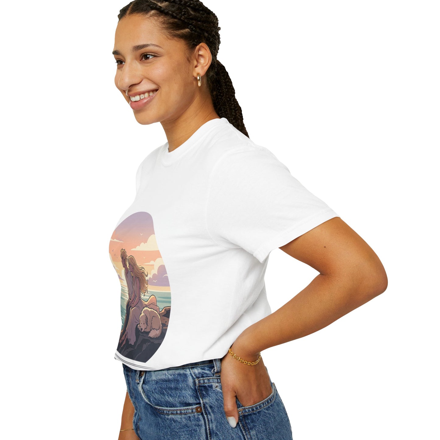 Ocean Sunset Graphic T-Shirt — "The Ocean Already Knows"