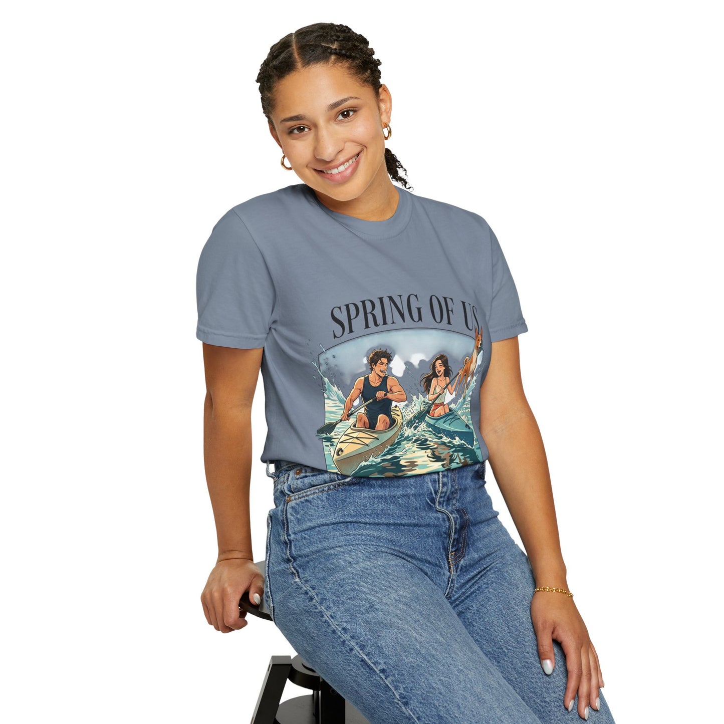 Spring of Us Kayaking T-Shirt — Retro Outdoor Adventure Tee