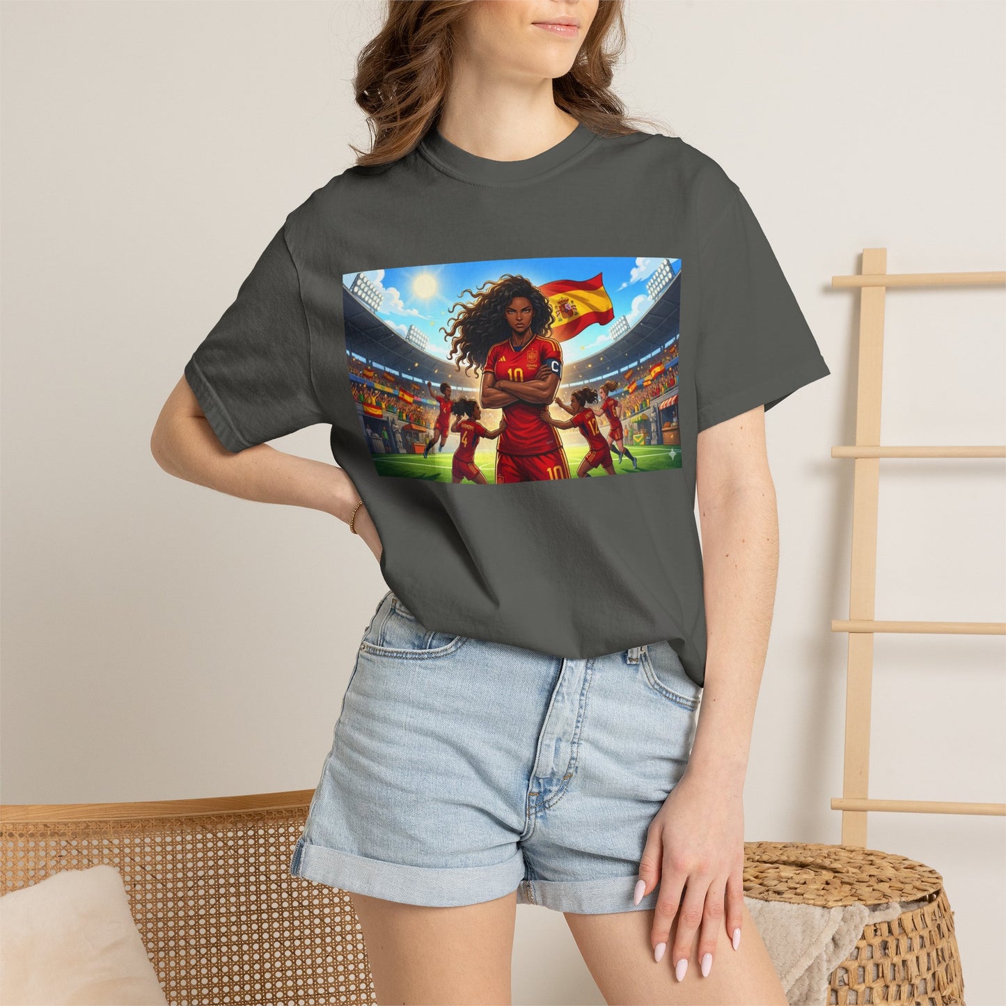 Spain – Female Soccer Champion - Stadium Graphic T-Shirt