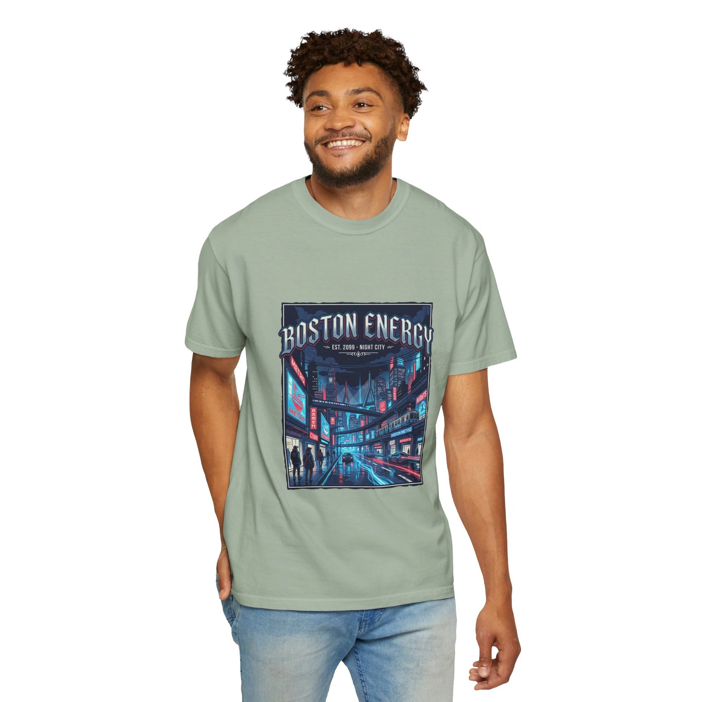 Boston Energy Graphic T-Shirt — Neon City Streetwear