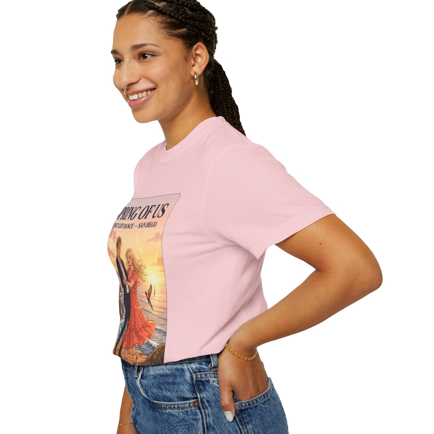 Spring of Us T‑Shirt — Sunset Cliff Dance San Diego Vintage Romance Tee