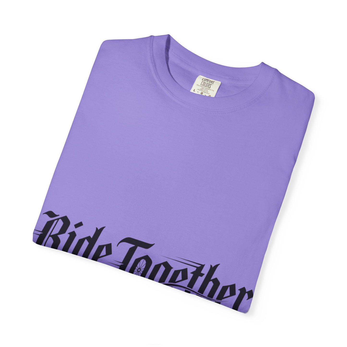 Ride Together T-Shirt — Gothic Script Motorcycle Tee