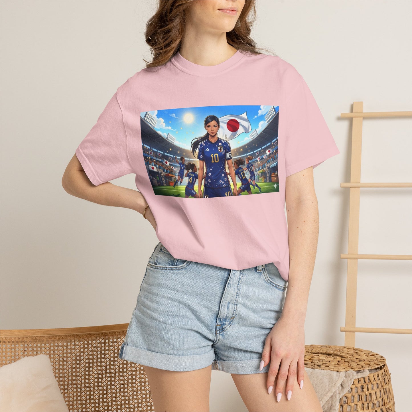 Soccer Player Japan T-Shirt — Japan Flag Soccer Fan Tee