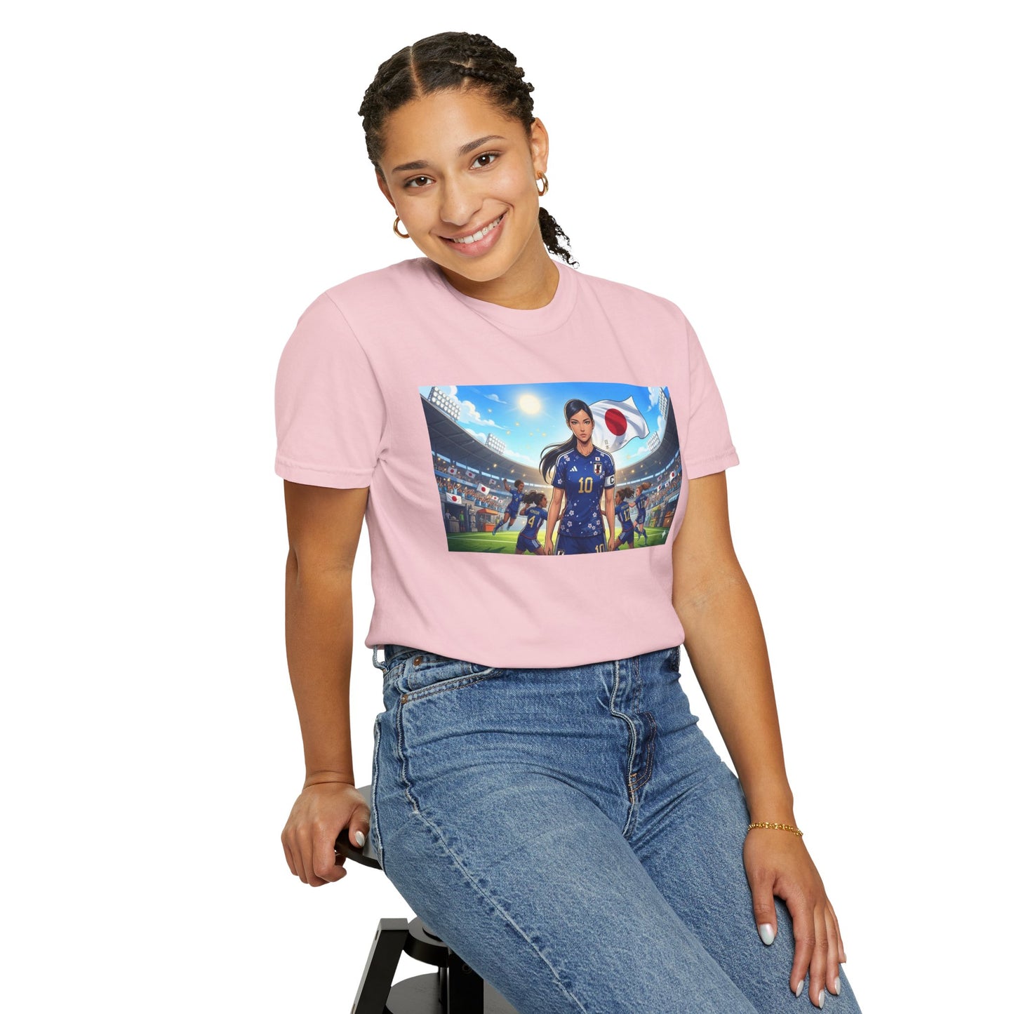 Soccer Player Japan T-Shirt — Japan Flag Soccer Fan Tee