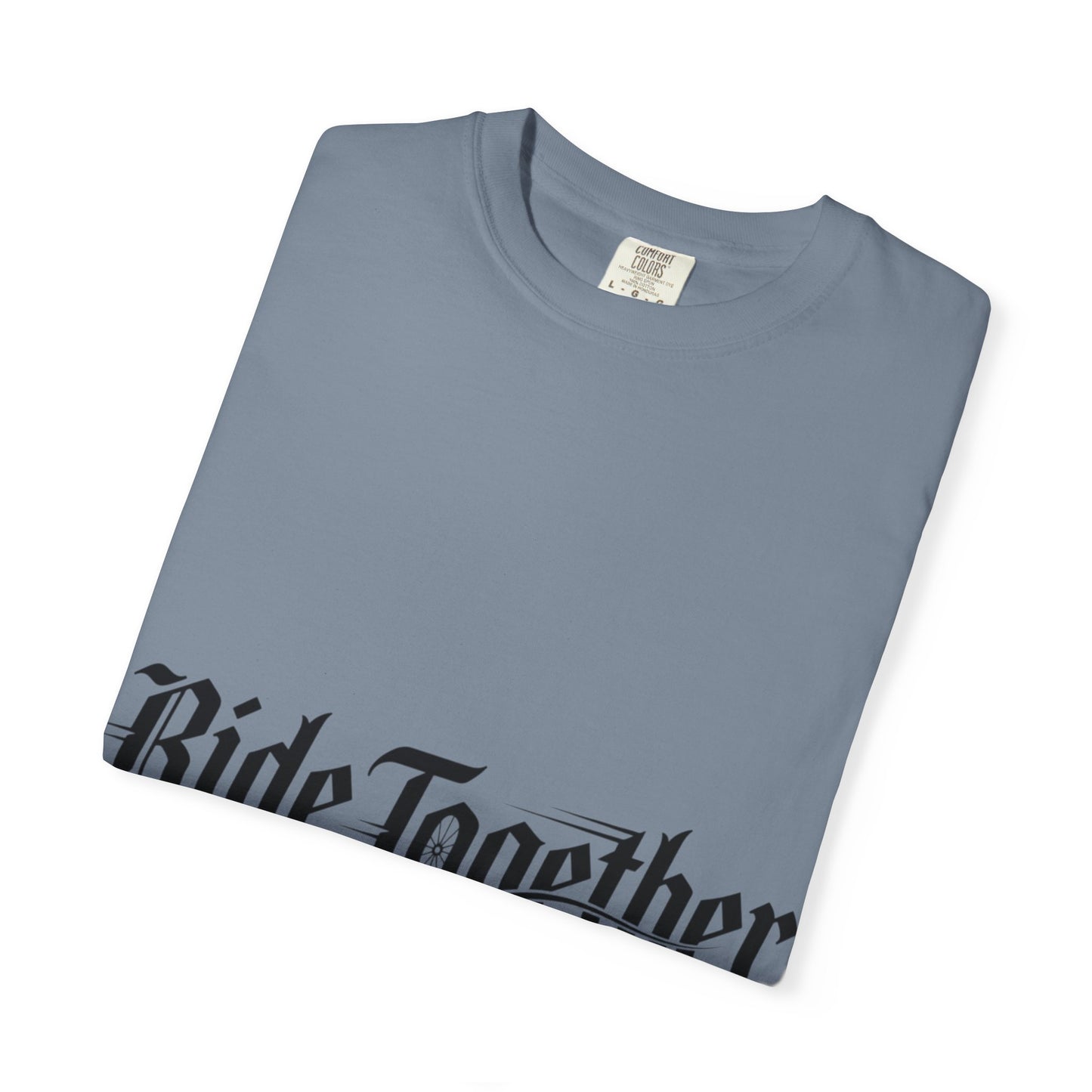 Ride Together T-Shirt — Gothic Script Motorcycle Tee