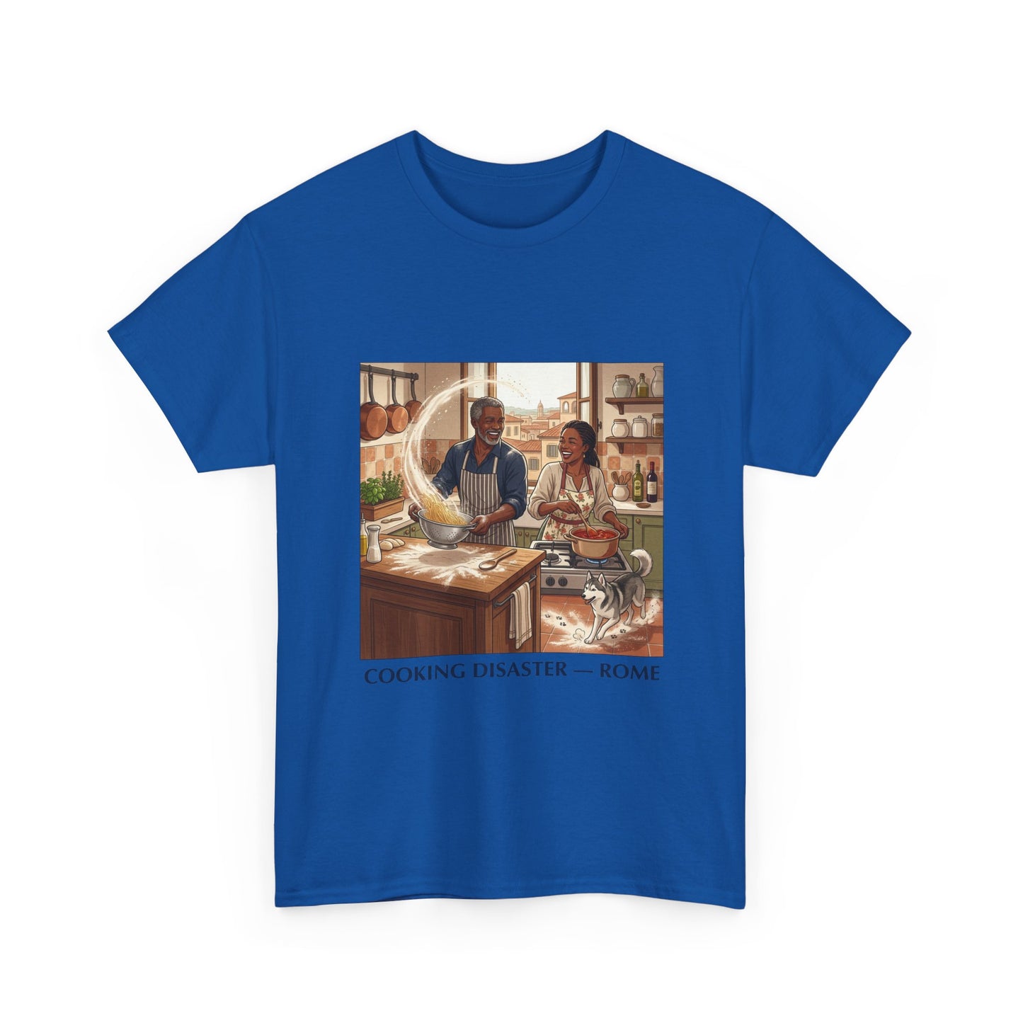 T-Shirt — 'Cooking Disaster — Rome' Illustrated Cooking Tee