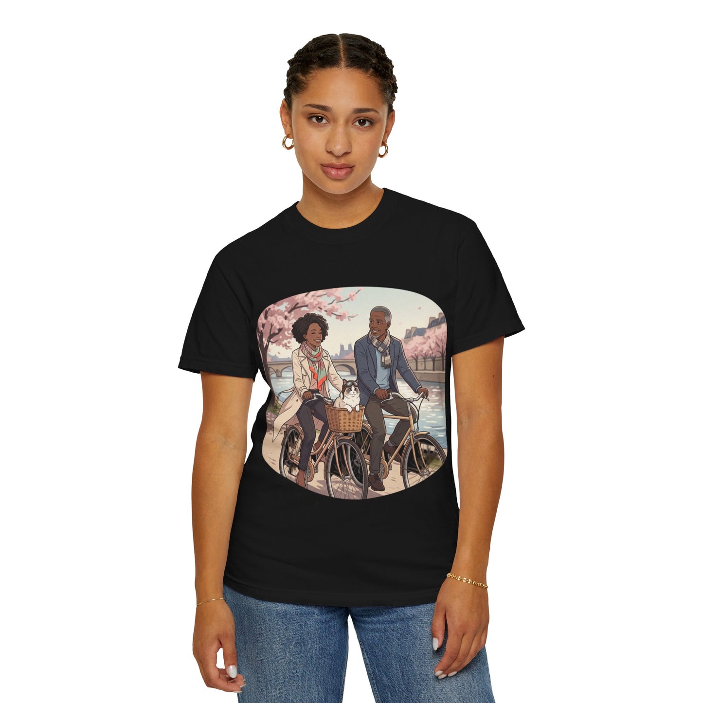 Couples Cherry Blossom Bike Ride T-Shirt