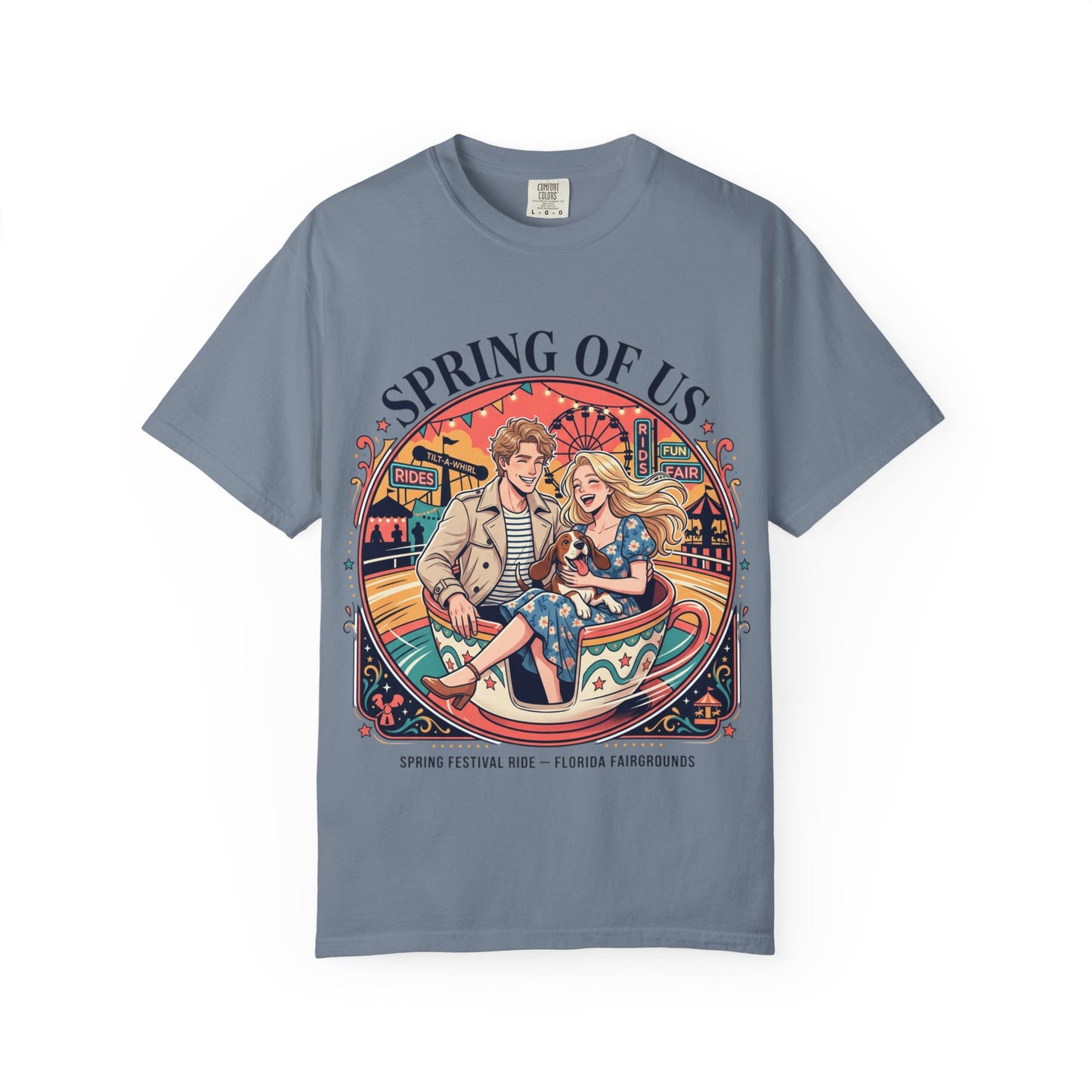 Spring of Us T-Shirt — Retro Carnival Couple Tee (Spring Festival Concert)