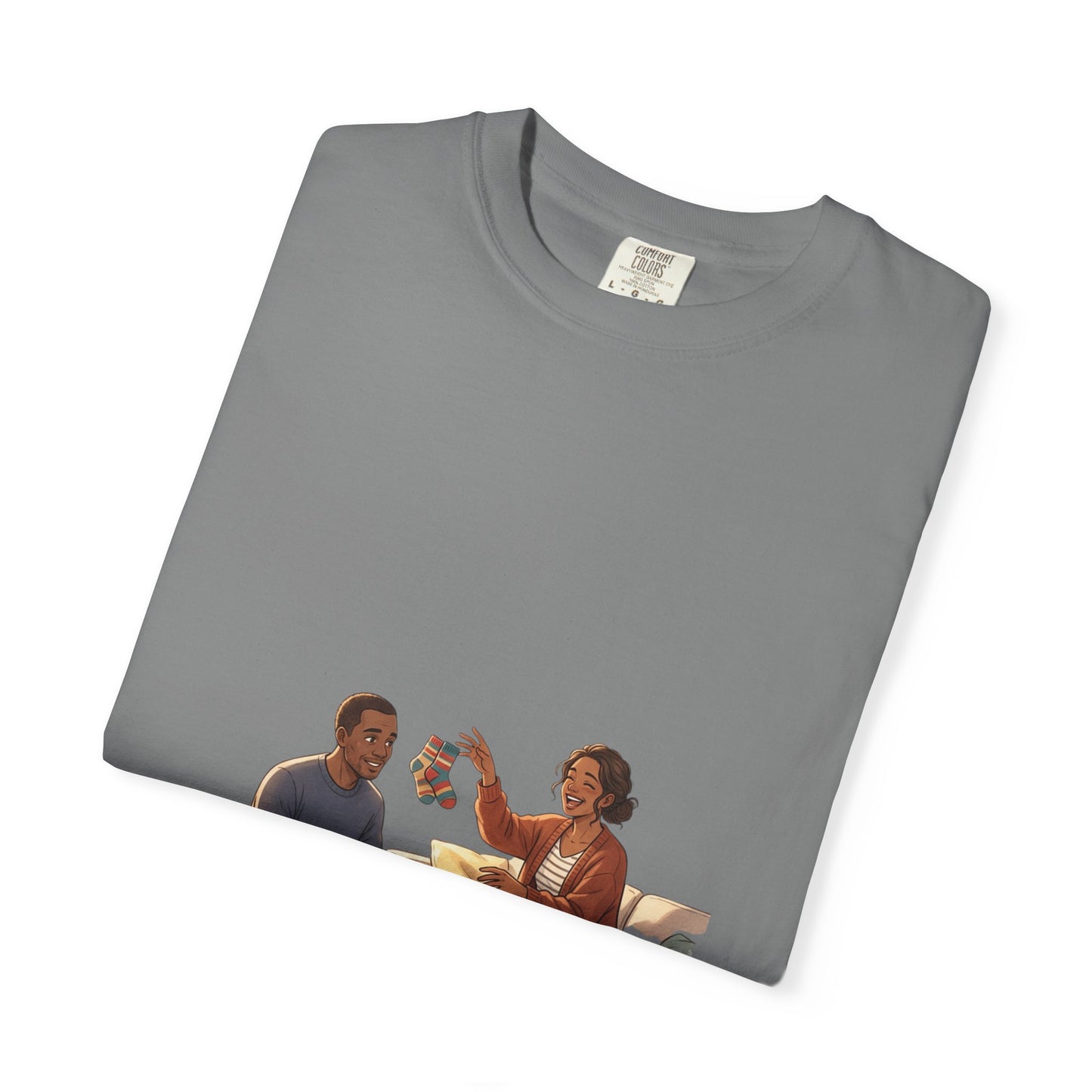 Picnic Cheers T-Shirt — Vintage Couple & Dog Illustration Tee