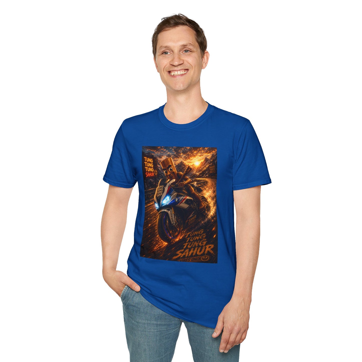 Tung Tung Tung Sahur 2 Wheels On Steel & Fire T-Shirt — "Time To Turn The Tide" Tee