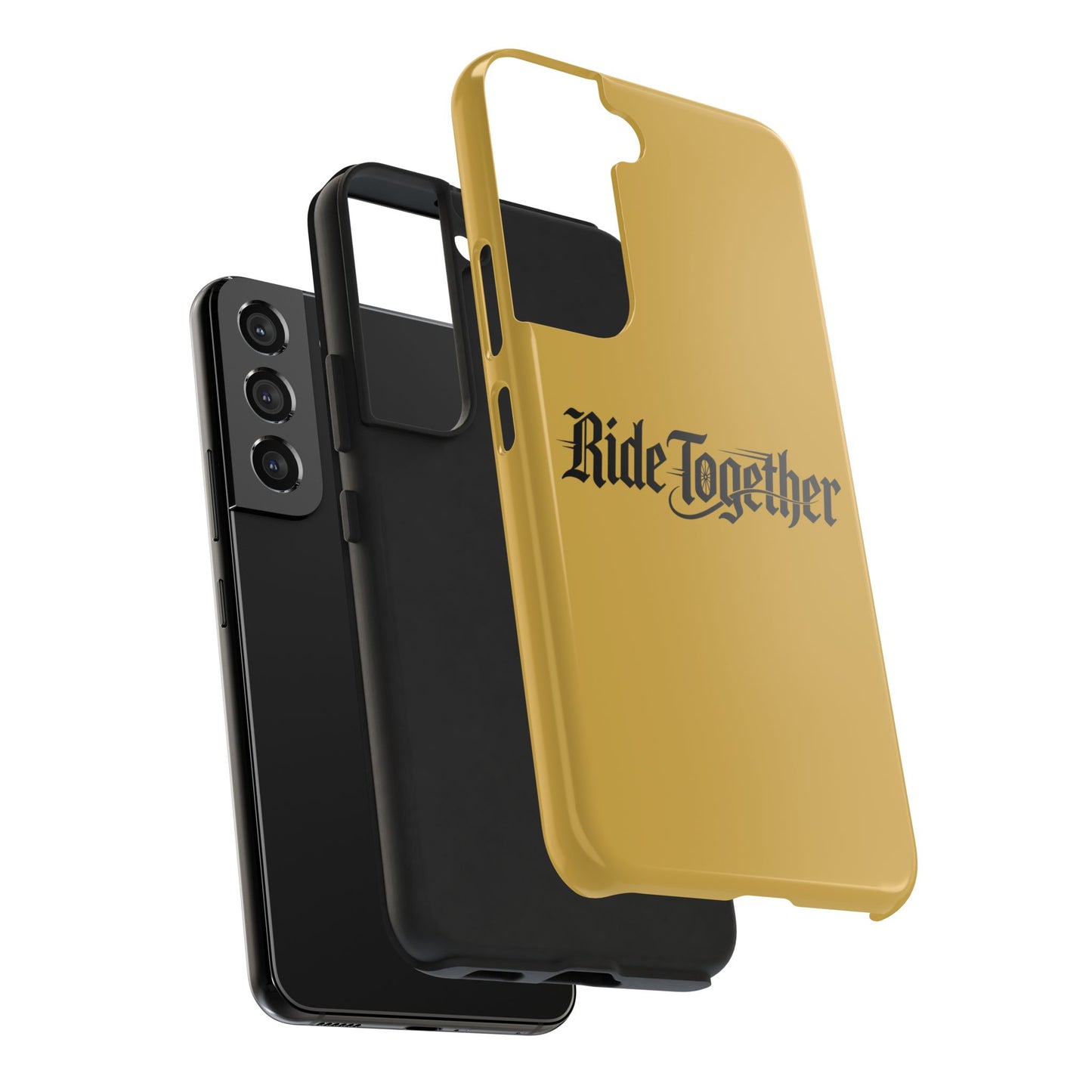Ride Together Tough Phone Case — Durable Retro Script Protective Cover