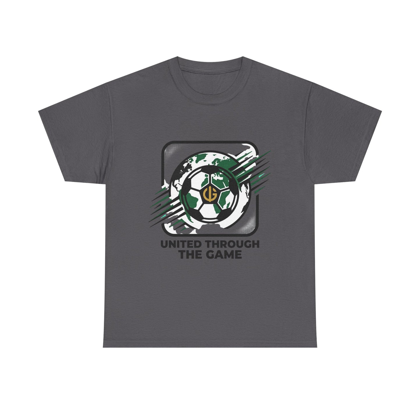 Soccer T-Shirt — "United Through the Game" Graphic Tee