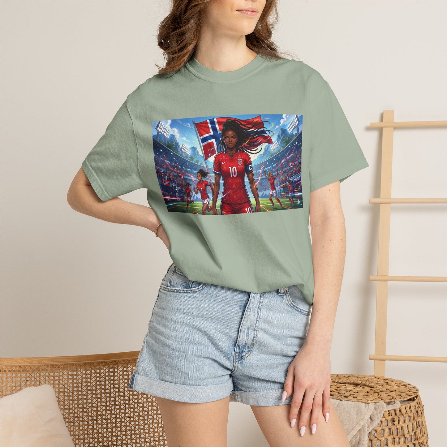 COMMANDER Norway – Female Unisex Garment-Dyed T-shirt