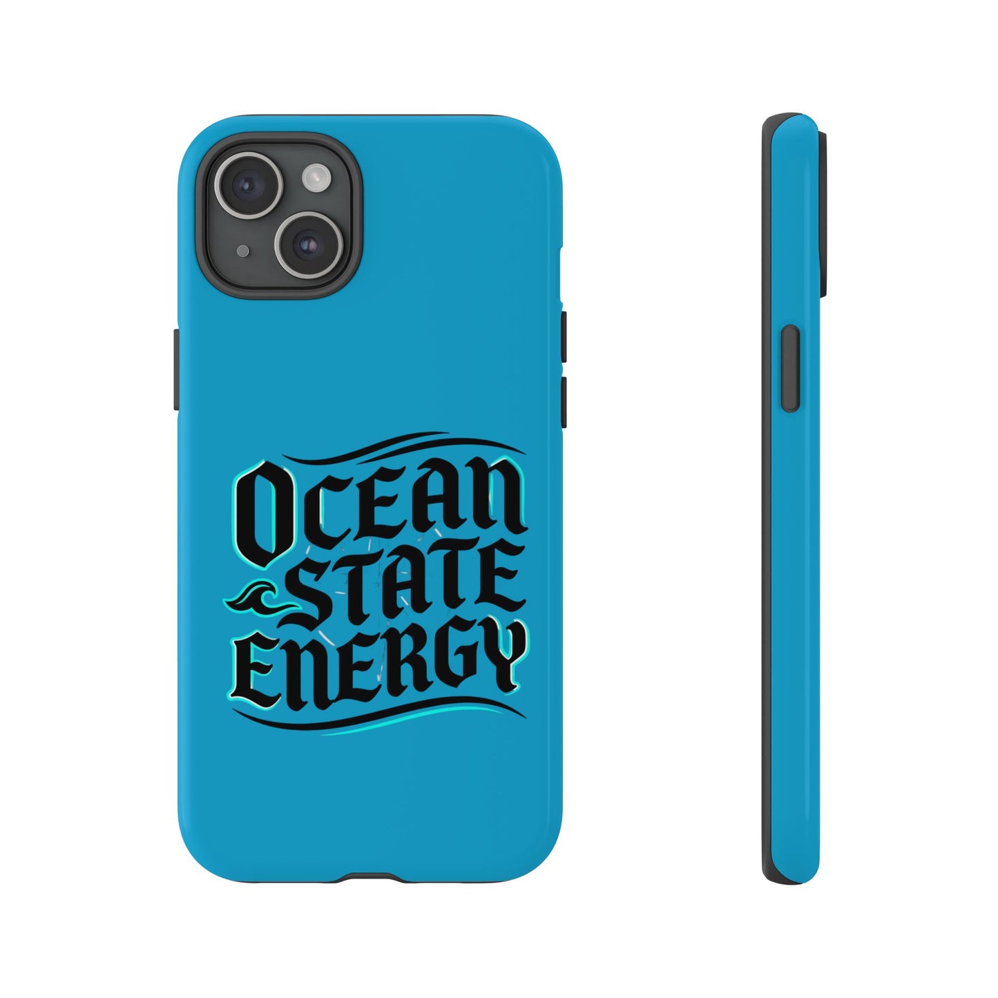Ocean State Energy Phone Case — Tough Protective iPhone Cover with Nautical Script