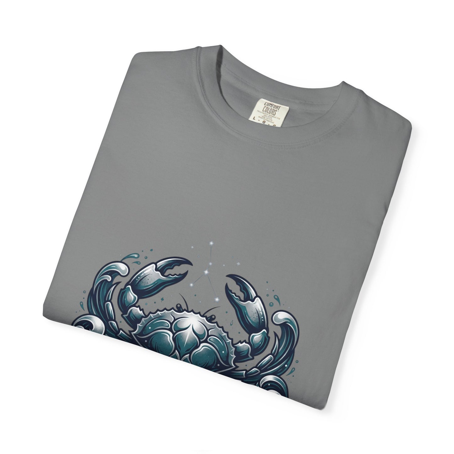 Cancer Zodiac T-Shirt — Stylized Crab Astrological Tee