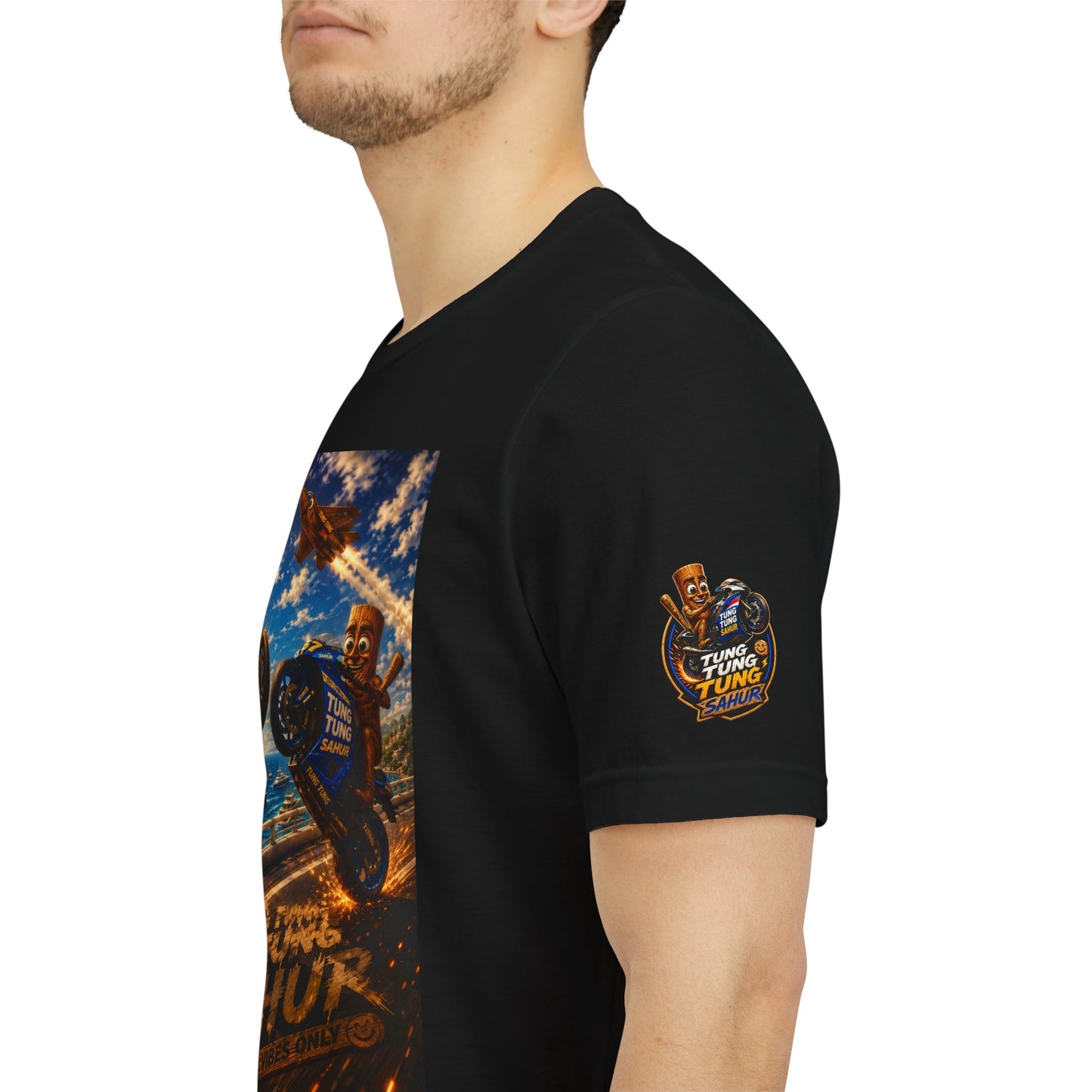 Motorcycle Stunt Tee — Sahara Riders Graphic T-Shirt