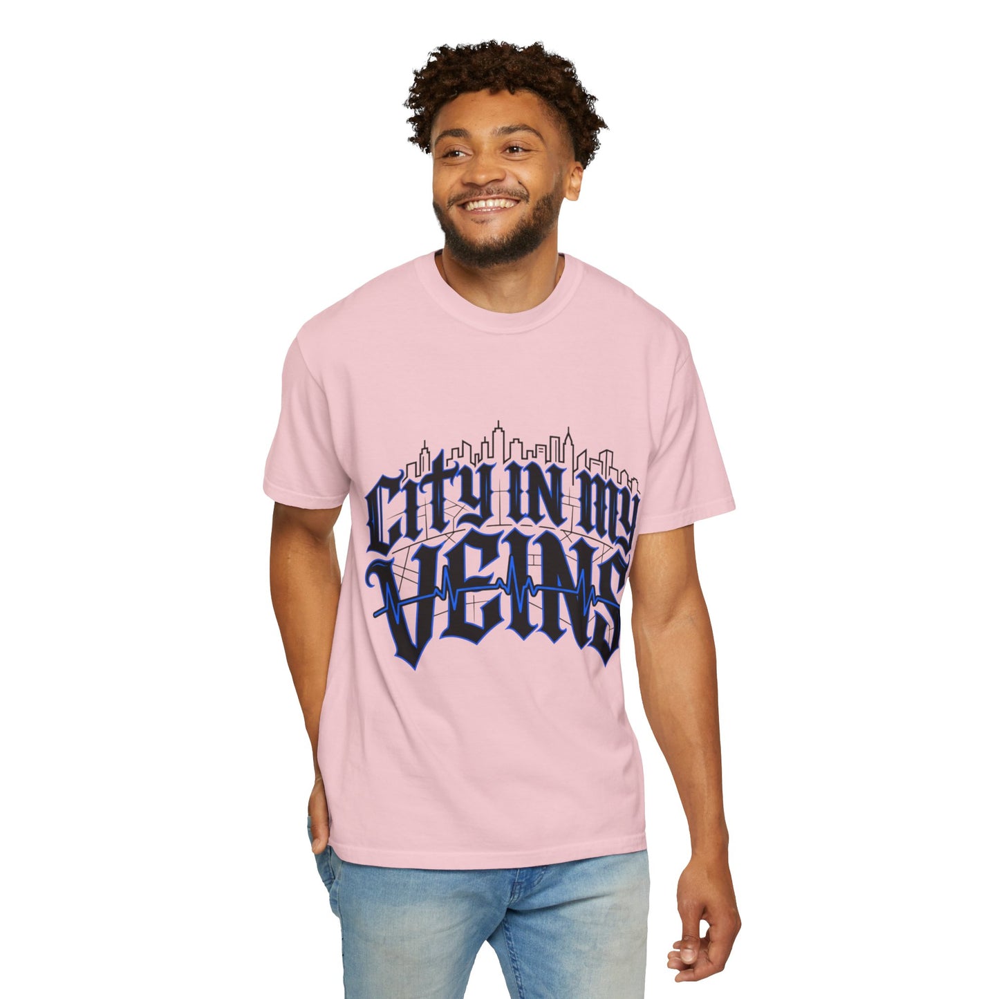 City in My Veins T-Shirt — Urban Skyline Graphic Tee