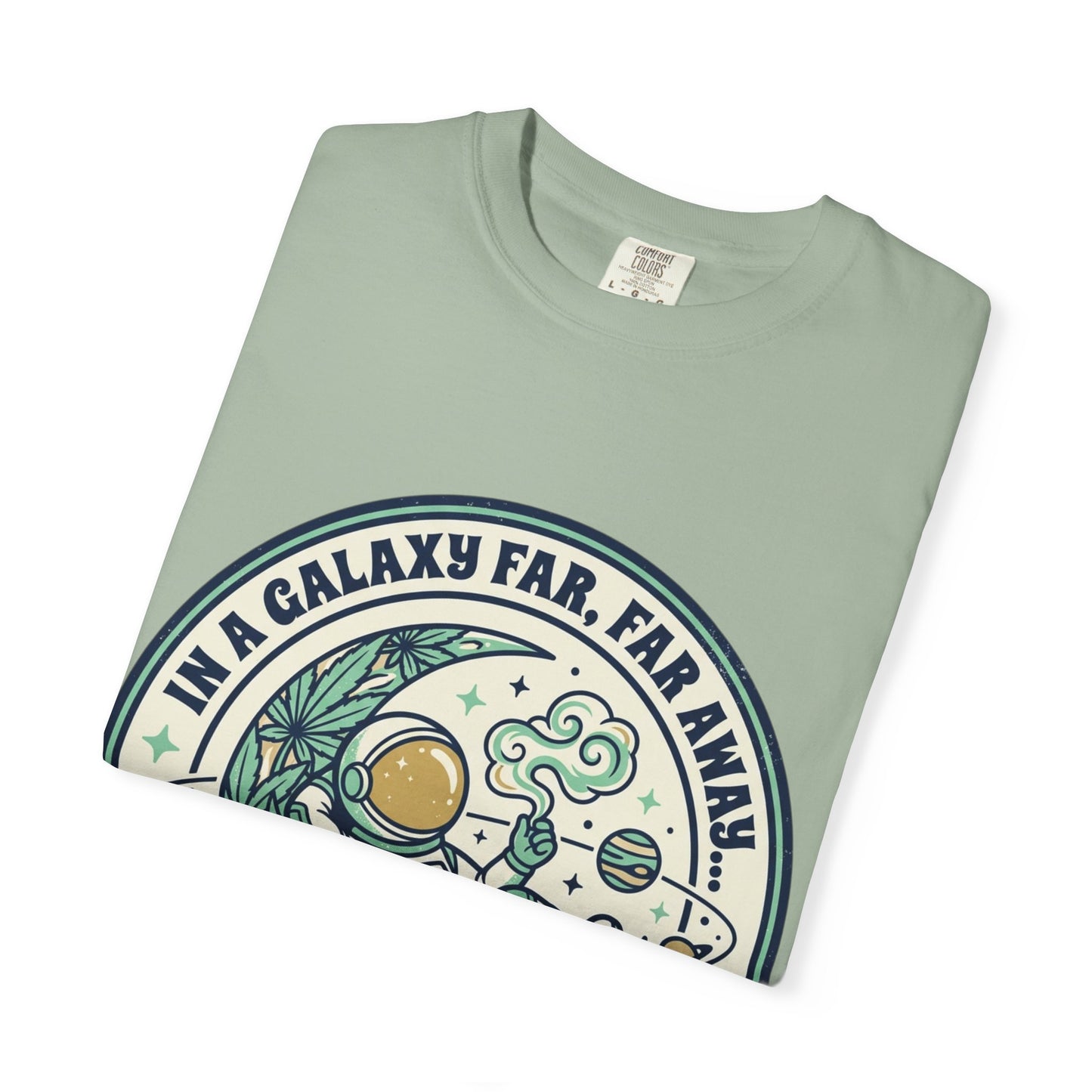 T-Shirt — "In a Galaxy Far, Far Away" Retro Space Nap Graphic Tee