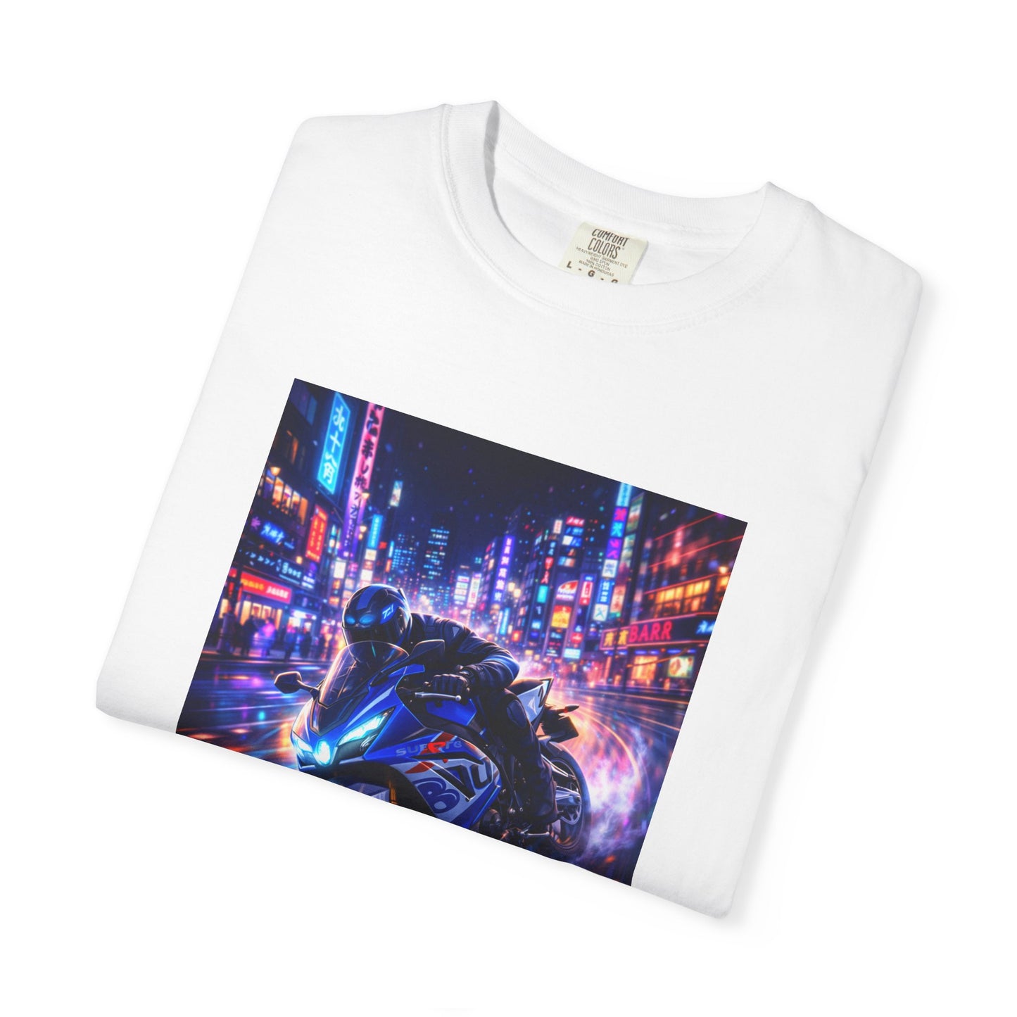 Suzuki GSX-R1000-NEON NIGHT RUN -  T-Shirt — Neon Night Rider Graphic Tee
