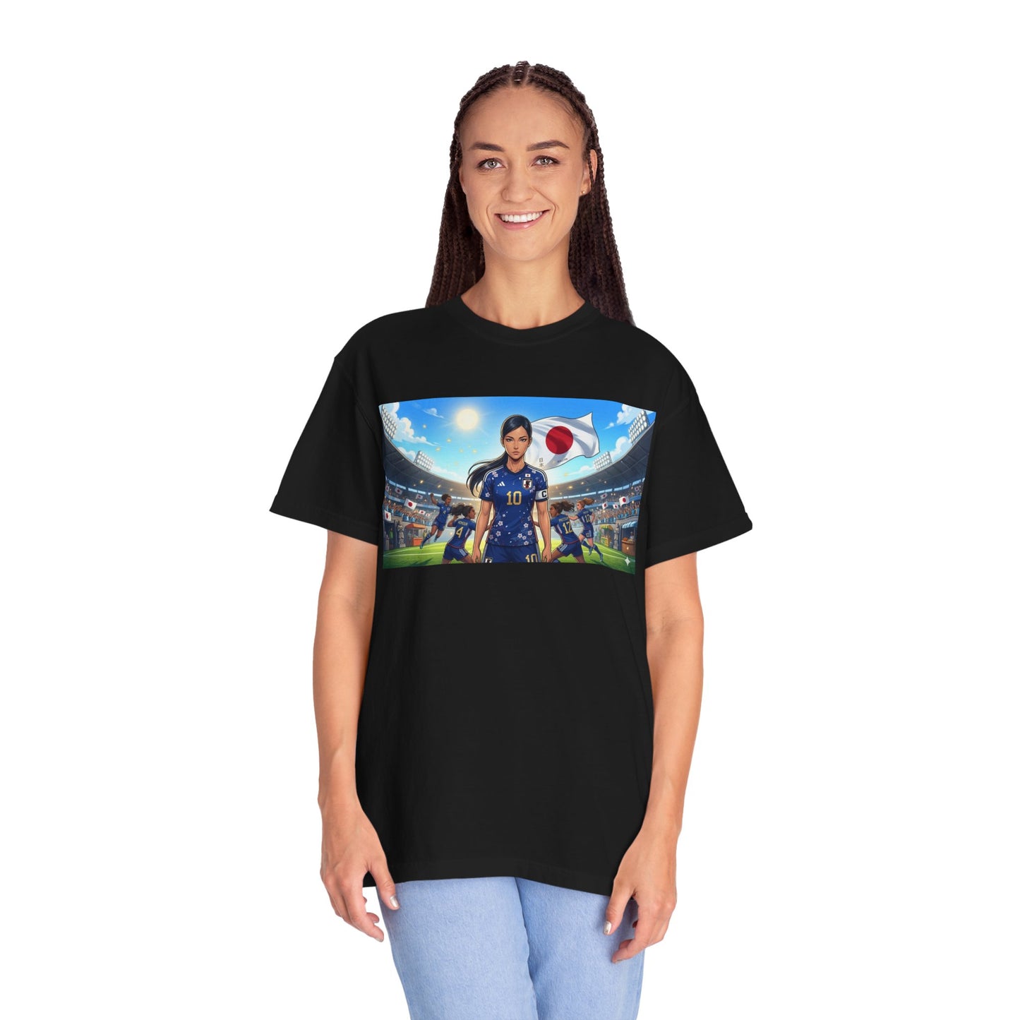 Soccer Player Japan T-Shirt — Japan Flag Soccer Fan Tee