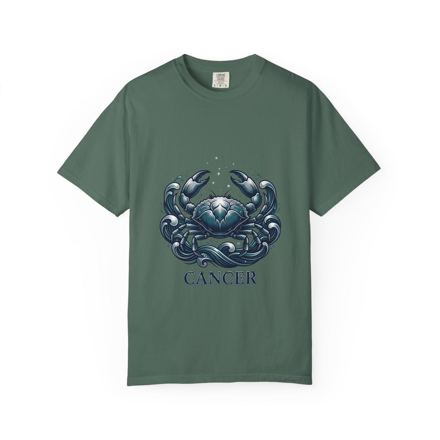 Cancer Zodiac T-Shirt — Stylized Crab Astrological Tee