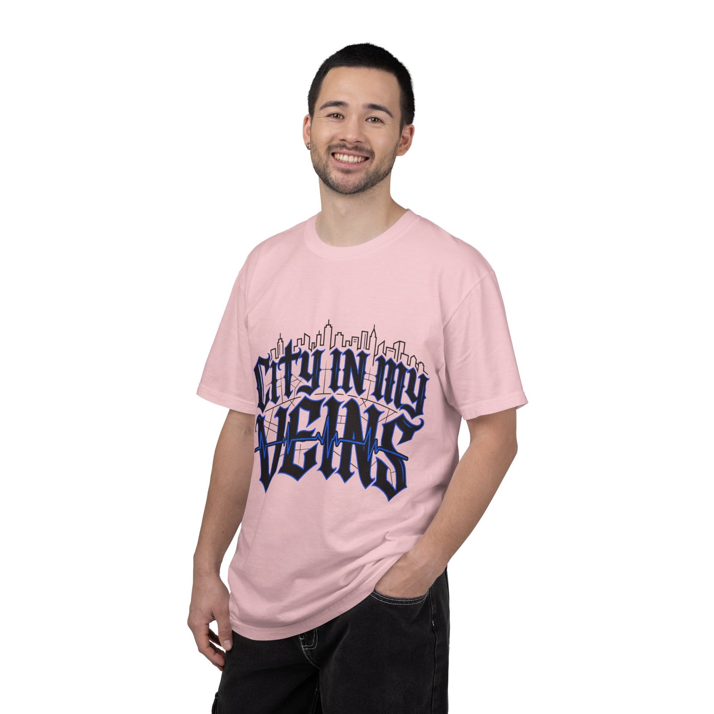 City in My Veins T-Shirt — Urban Skyline Graphic Tee