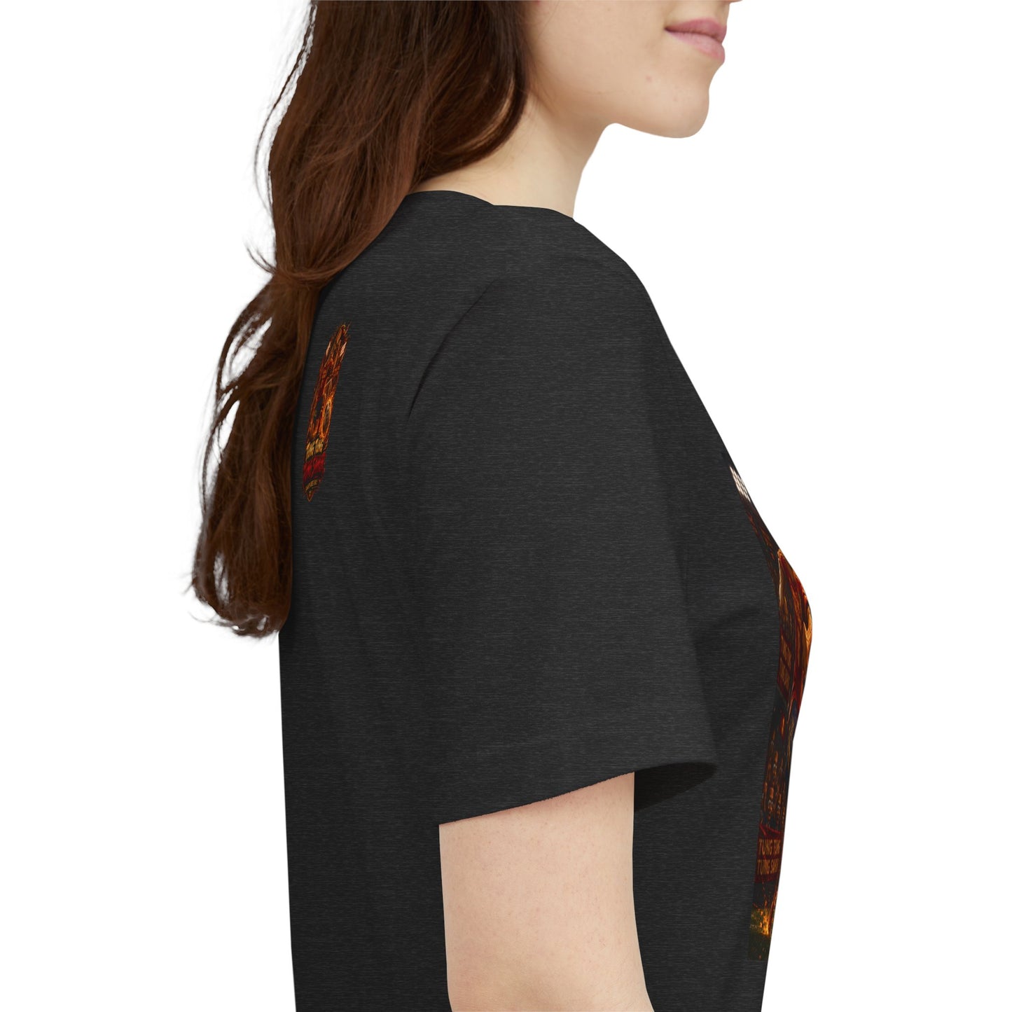 Tung Tung Tung Sahur Soccer Kick Firestorm Graphic Tee — ‘Goal’ Animated Kick Design