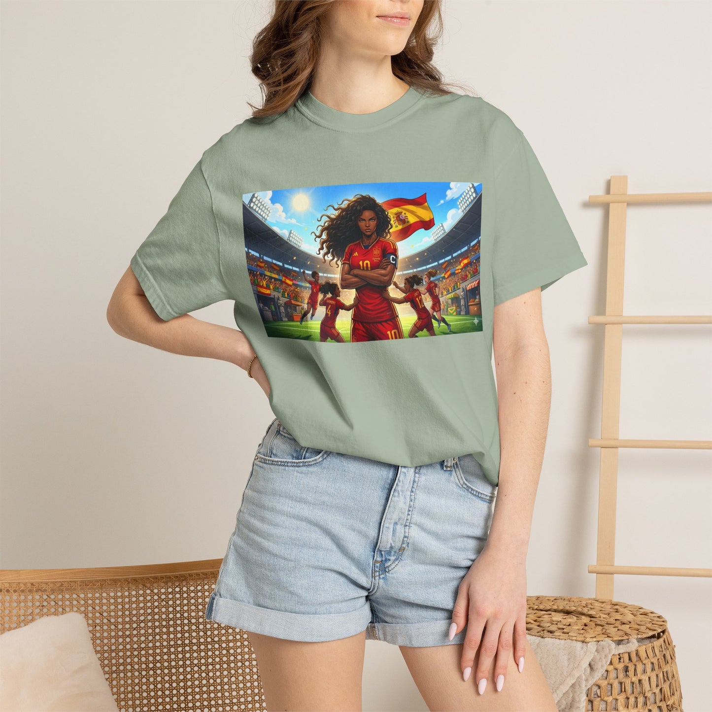 Spain – Female Soccer Champion - Stadium Graphic T-Shirt