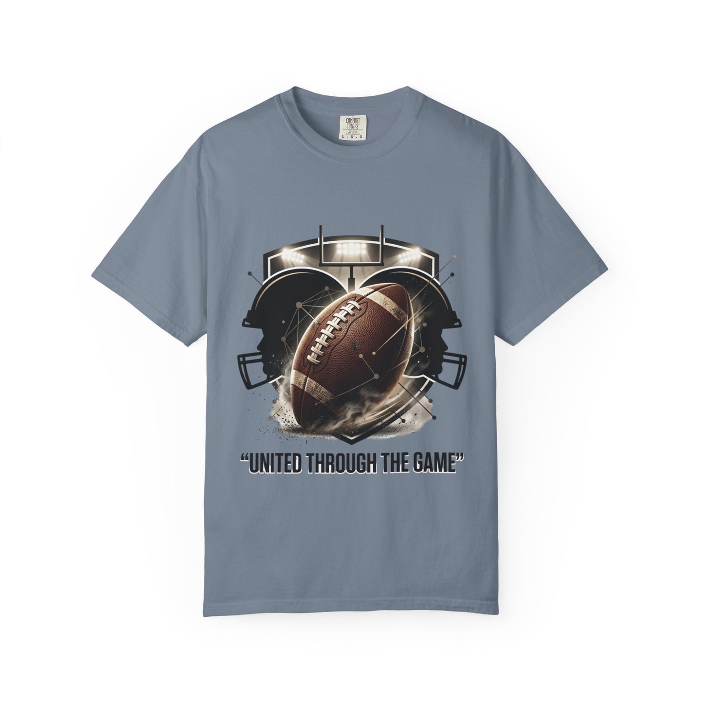Football T-Shirt — "United Through the Game" Team Spirit Tee