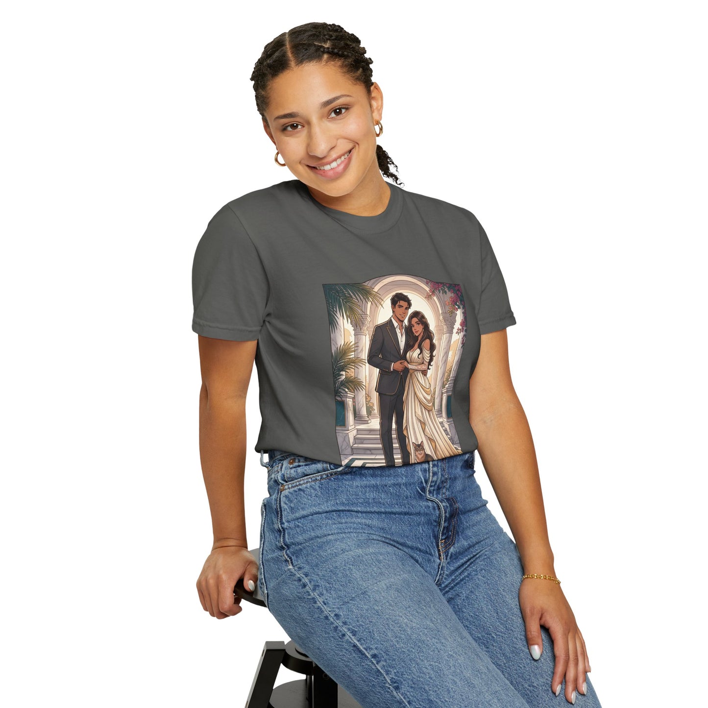 Romantic Vintage Wedding Portrait T-Shirt — "In Every Lifetime, I'd Find You"