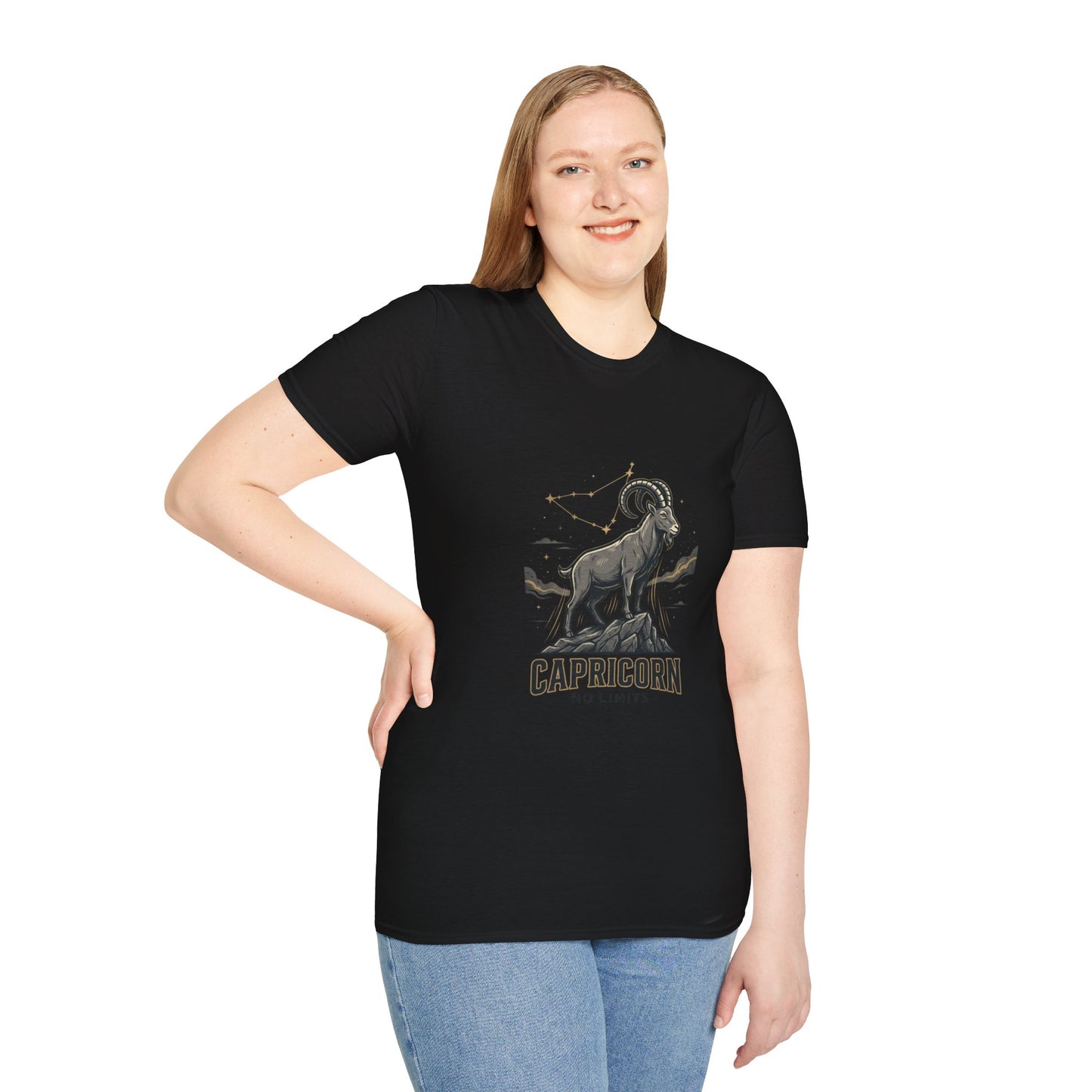 Capricorn 'No Limits' Zodiac T-Shirt — Goat Constellation Astrology Tee