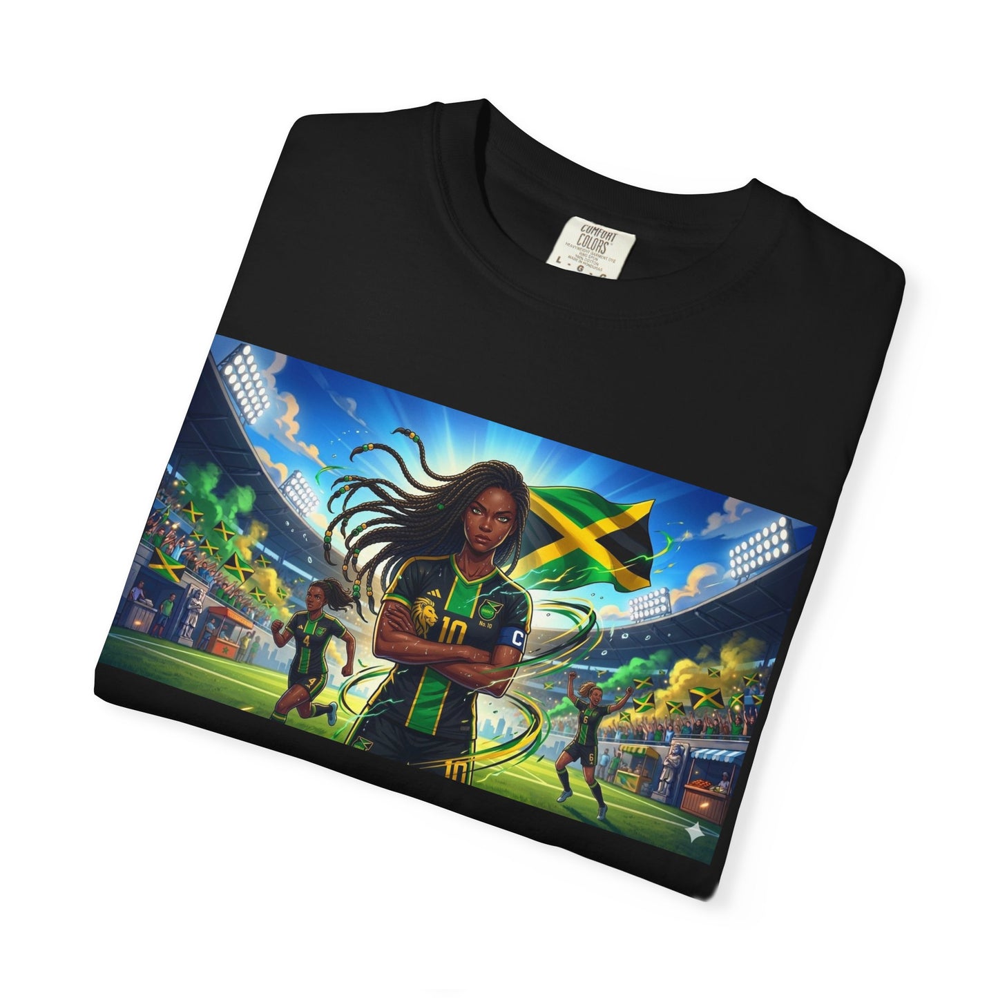 Jamaican Soccer Captain T-Shirt — Rasta Player Stadium Graphic Tee