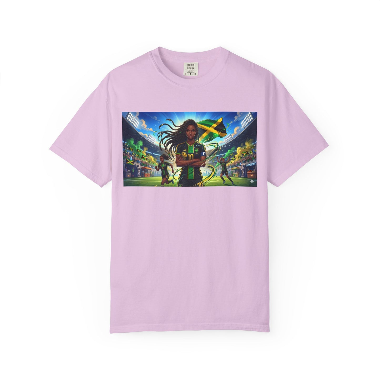 Jamaican Soccer Captain T-Shirt — Rasta Player Stadium Graphic Tee