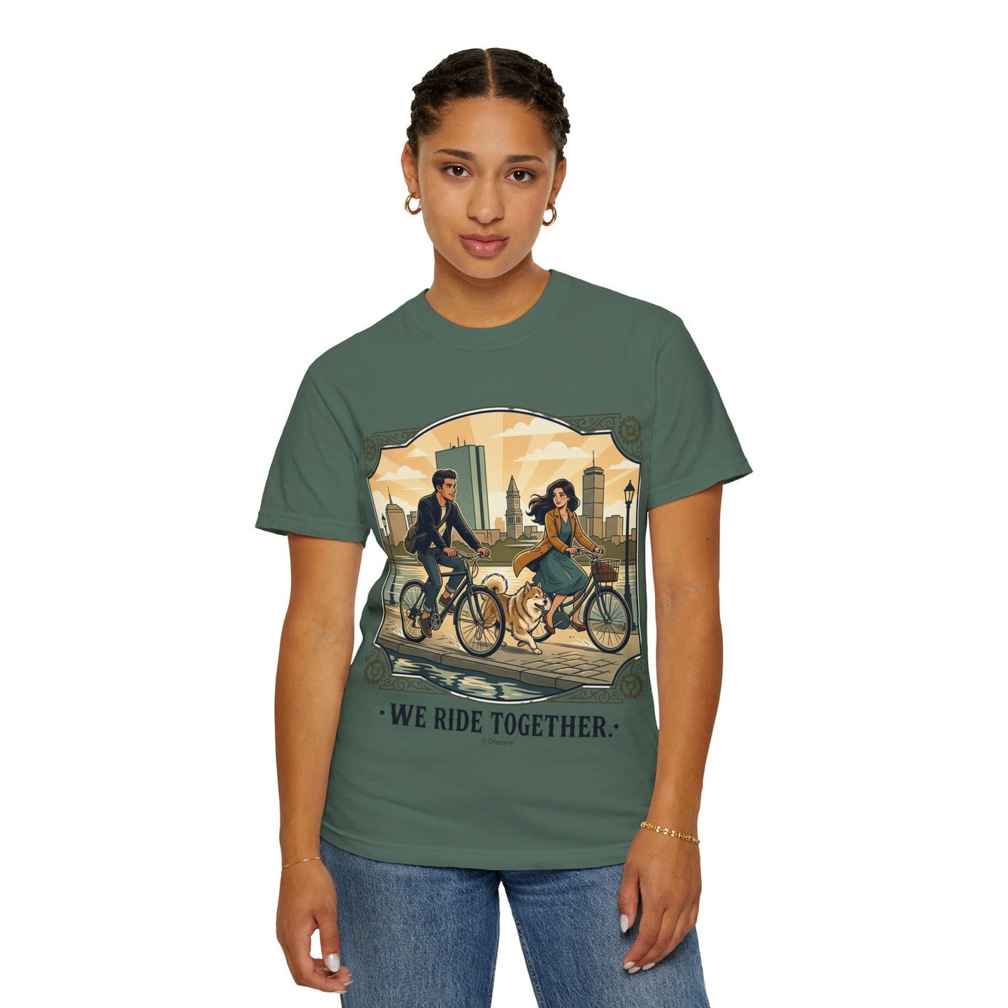 We Ride Together Bicycle Couple T-Shirt