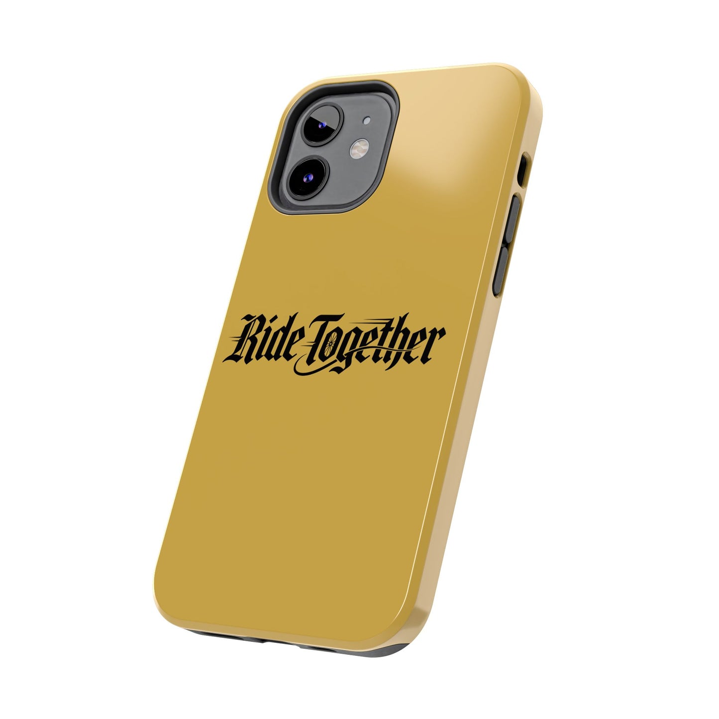 Ride Together Tough Phone Case — Durable Retro Script Protective Cover