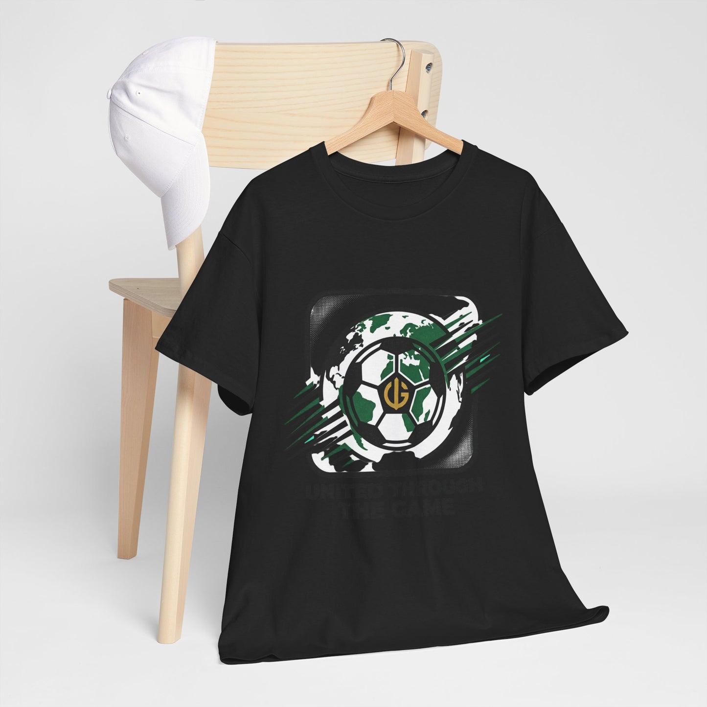 Soccer T-Shirt — "United Through the Game" Graphic Tee