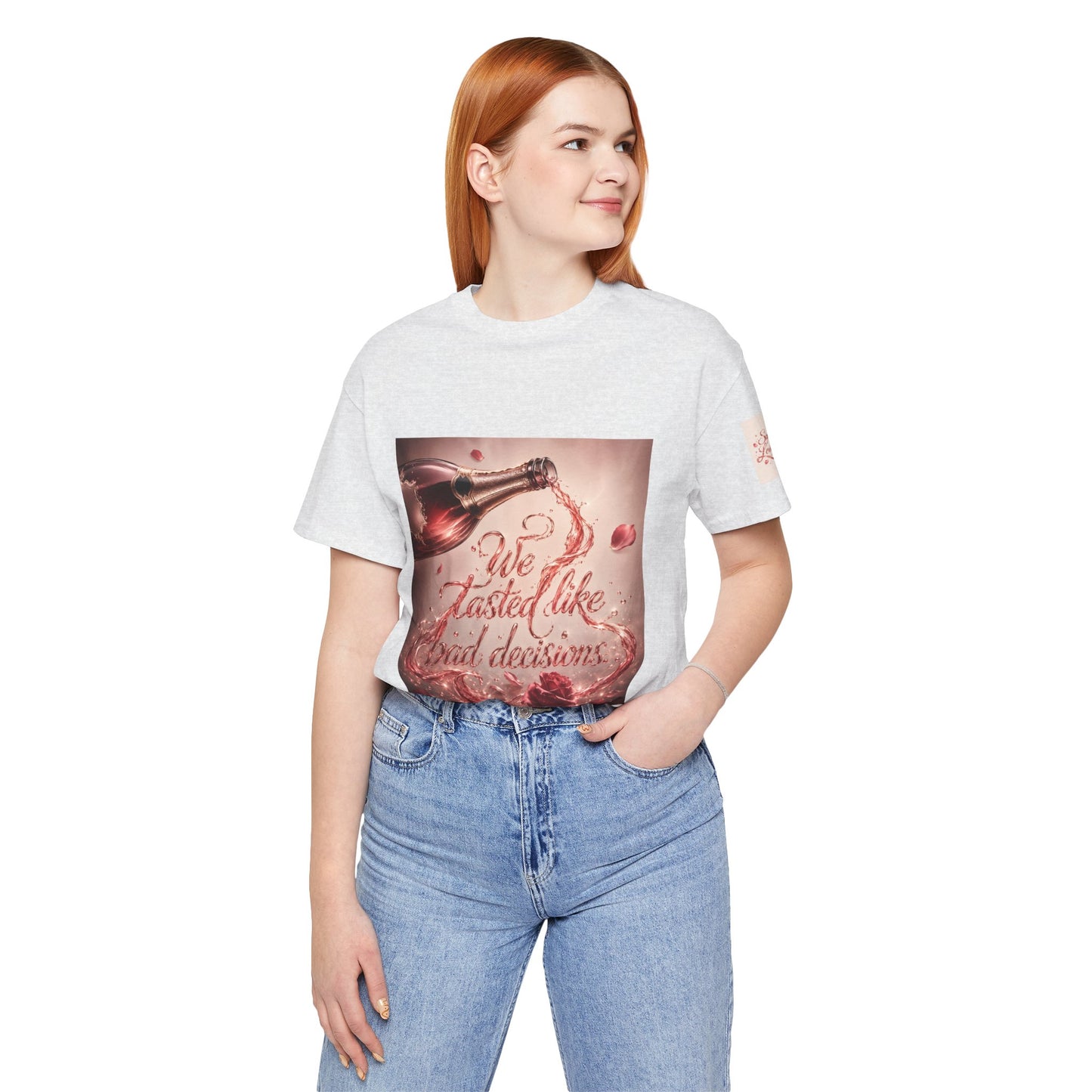 We Tasted Like Bad Decisions T shirt - Pink Champagne Pleasure Graphic Tee