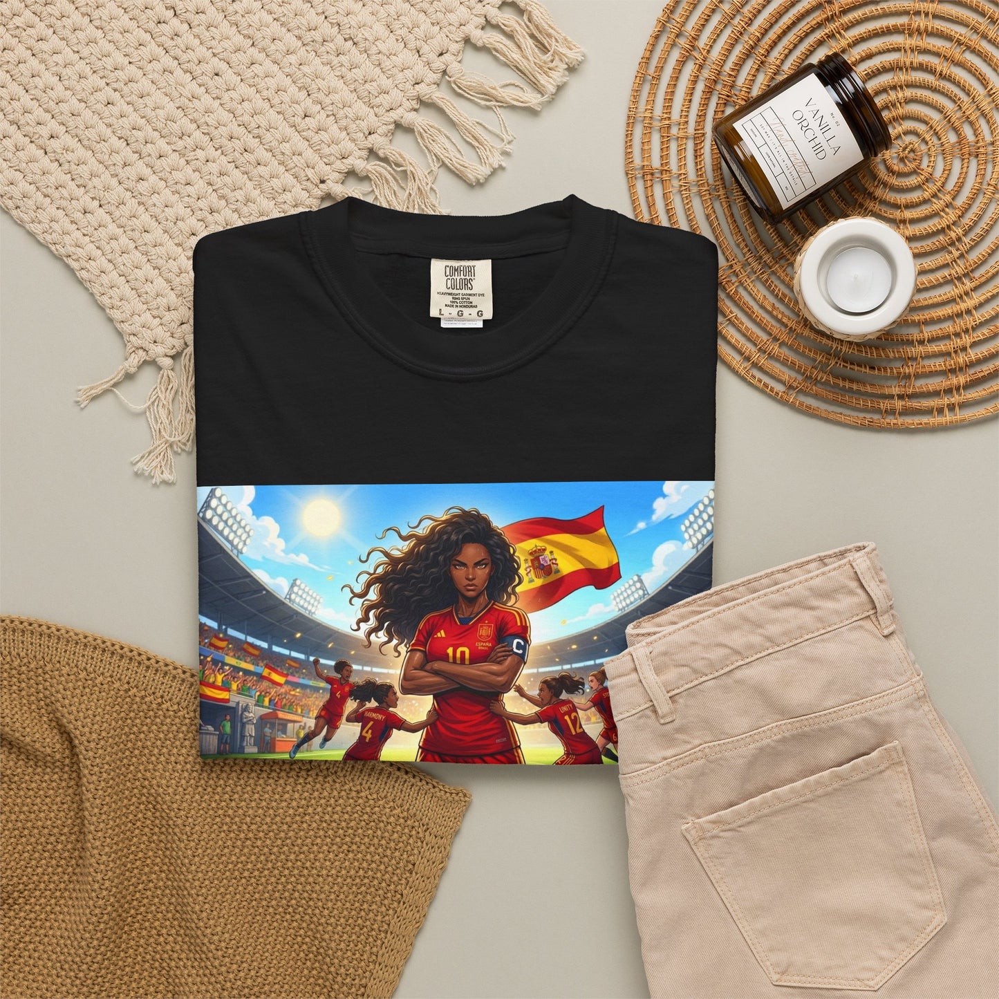 Spain – Female Soccer Champion - Stadium Graphic T-Shirt