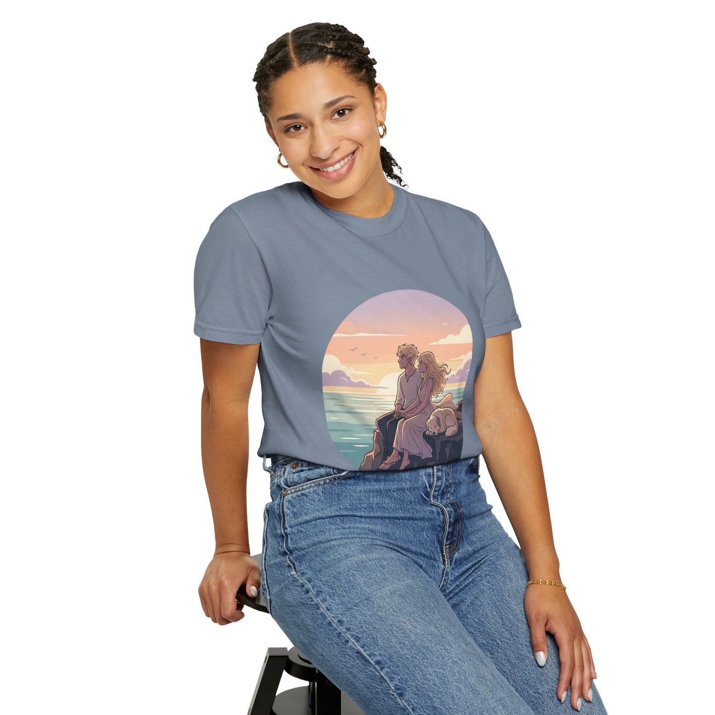 Ocean Sunset Graphic T-Shirt — "The Ocean Already Knows"
