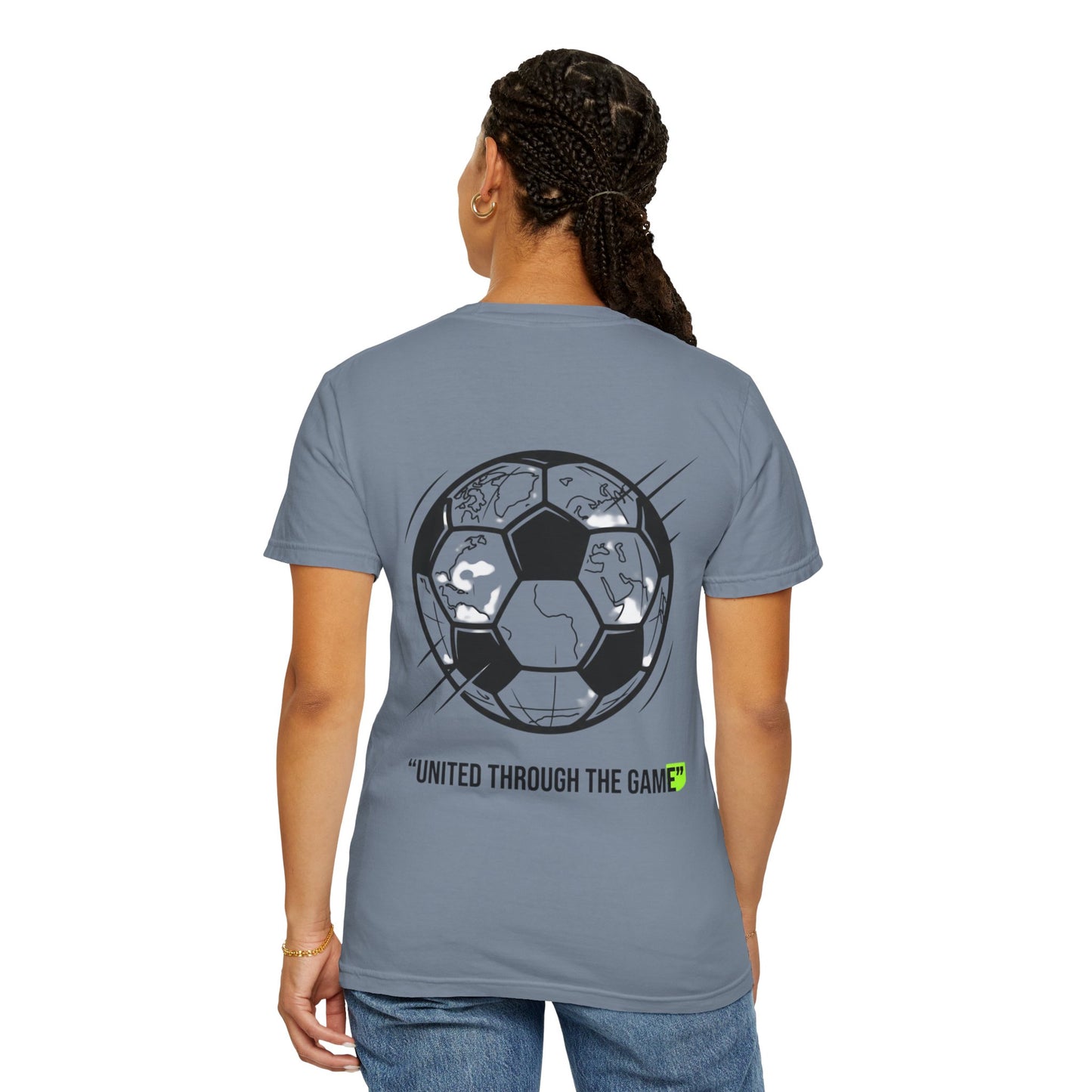 Soccer Unity T-Shirt — "United Through the Game" Graphic Tee